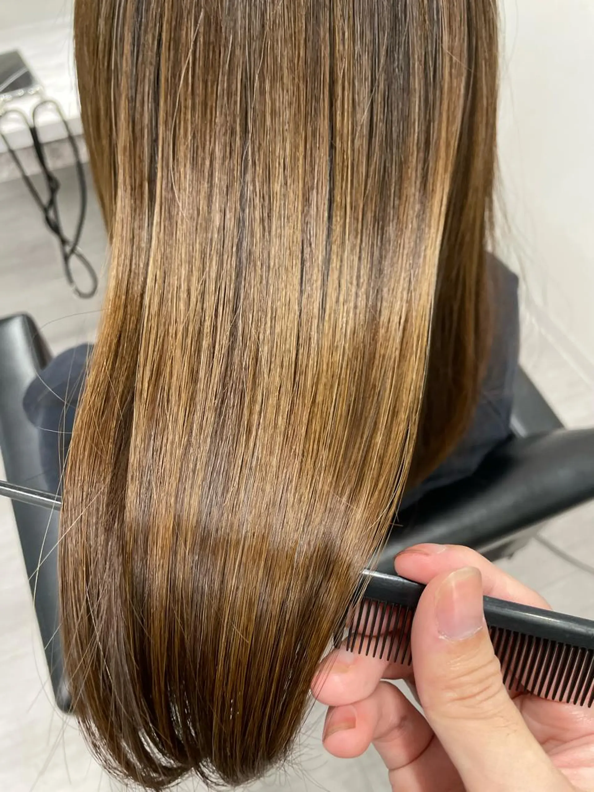 ミディアム 髪質改善 加留部 節のヘアスタイル
