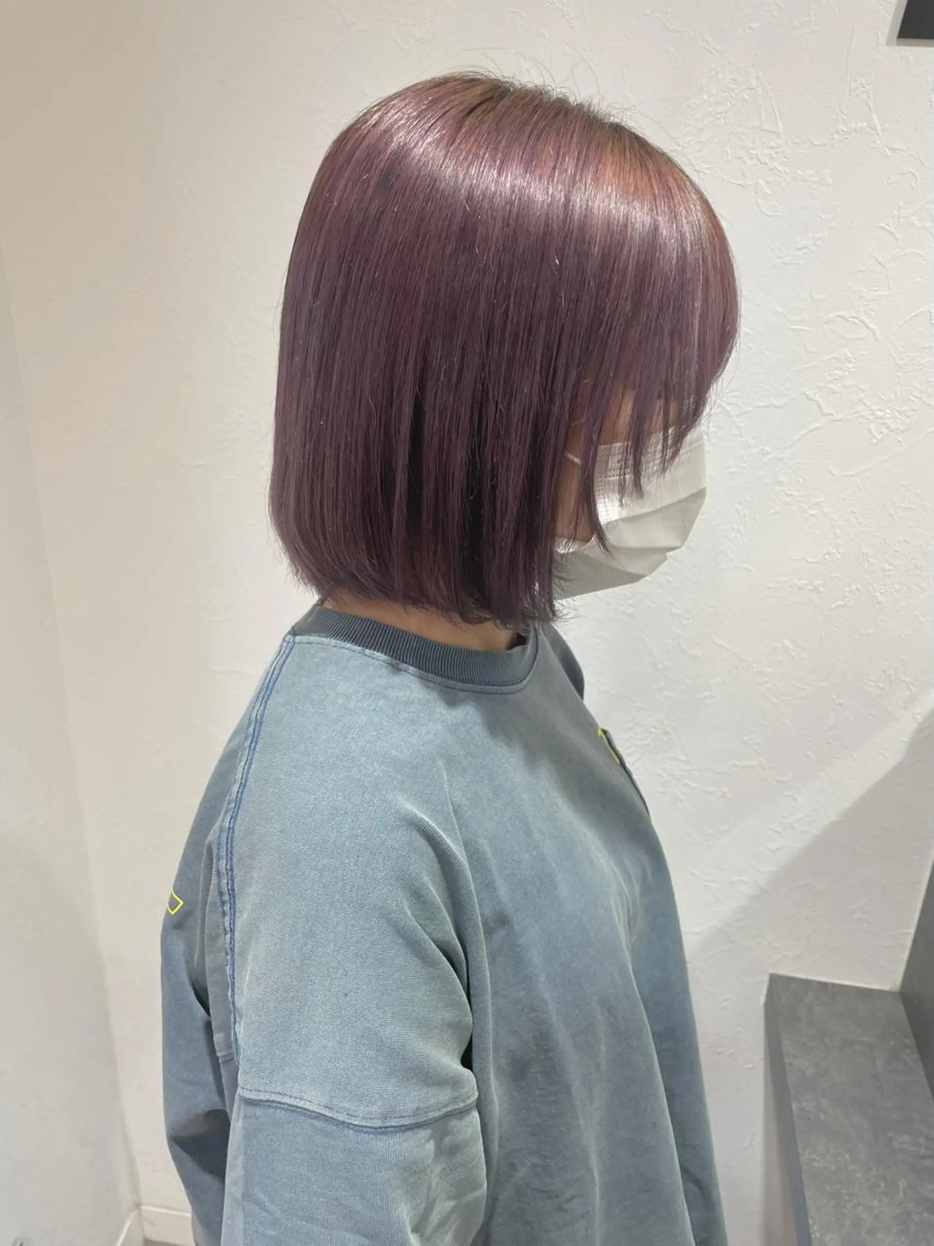 ショート カラー ラベンダーカラー ラベンダーピンク ピンクカラー 🤍2nd🤍田所 美希のヘアスタイル