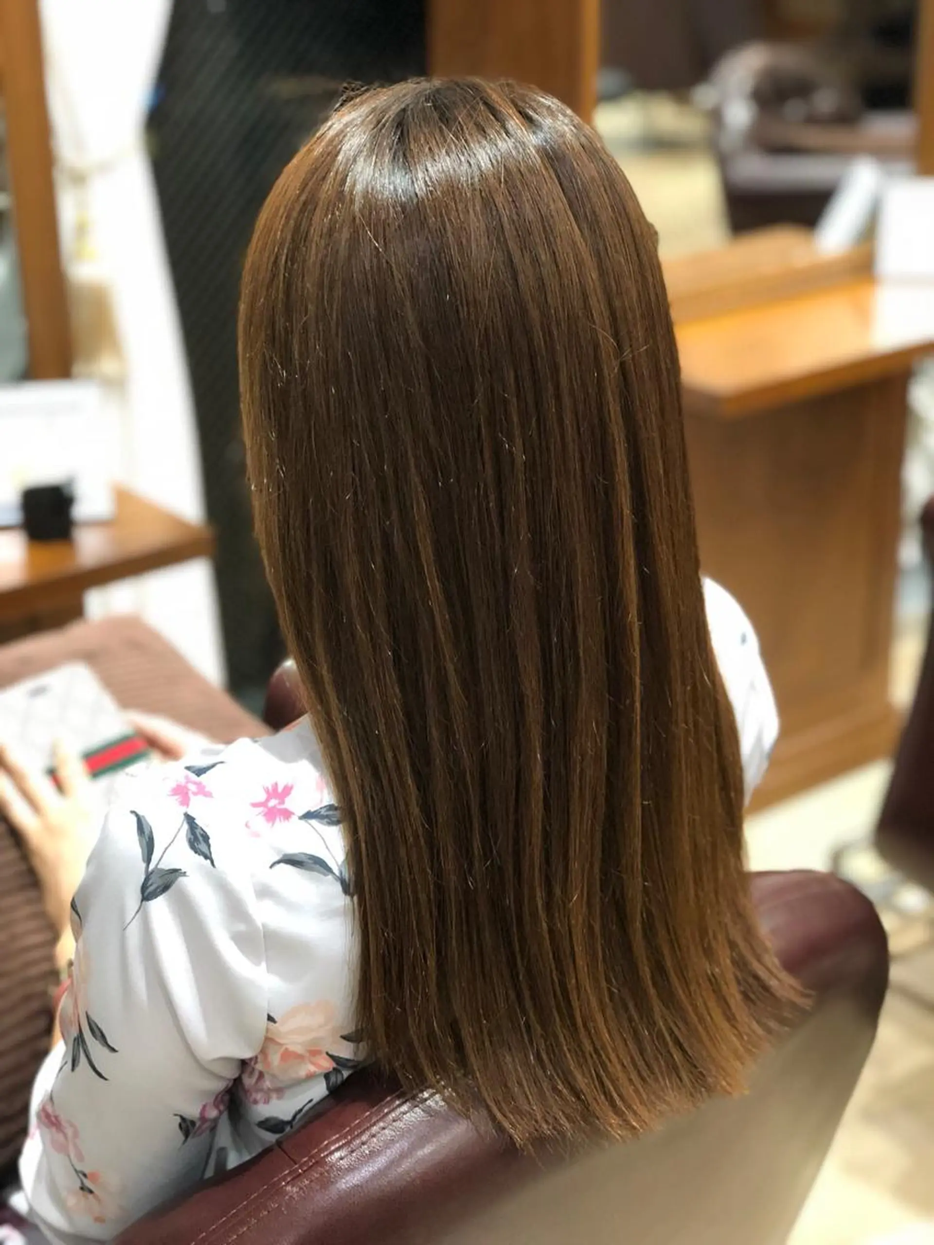ロング パーマ 新實 ゆりあのヘアスタイル