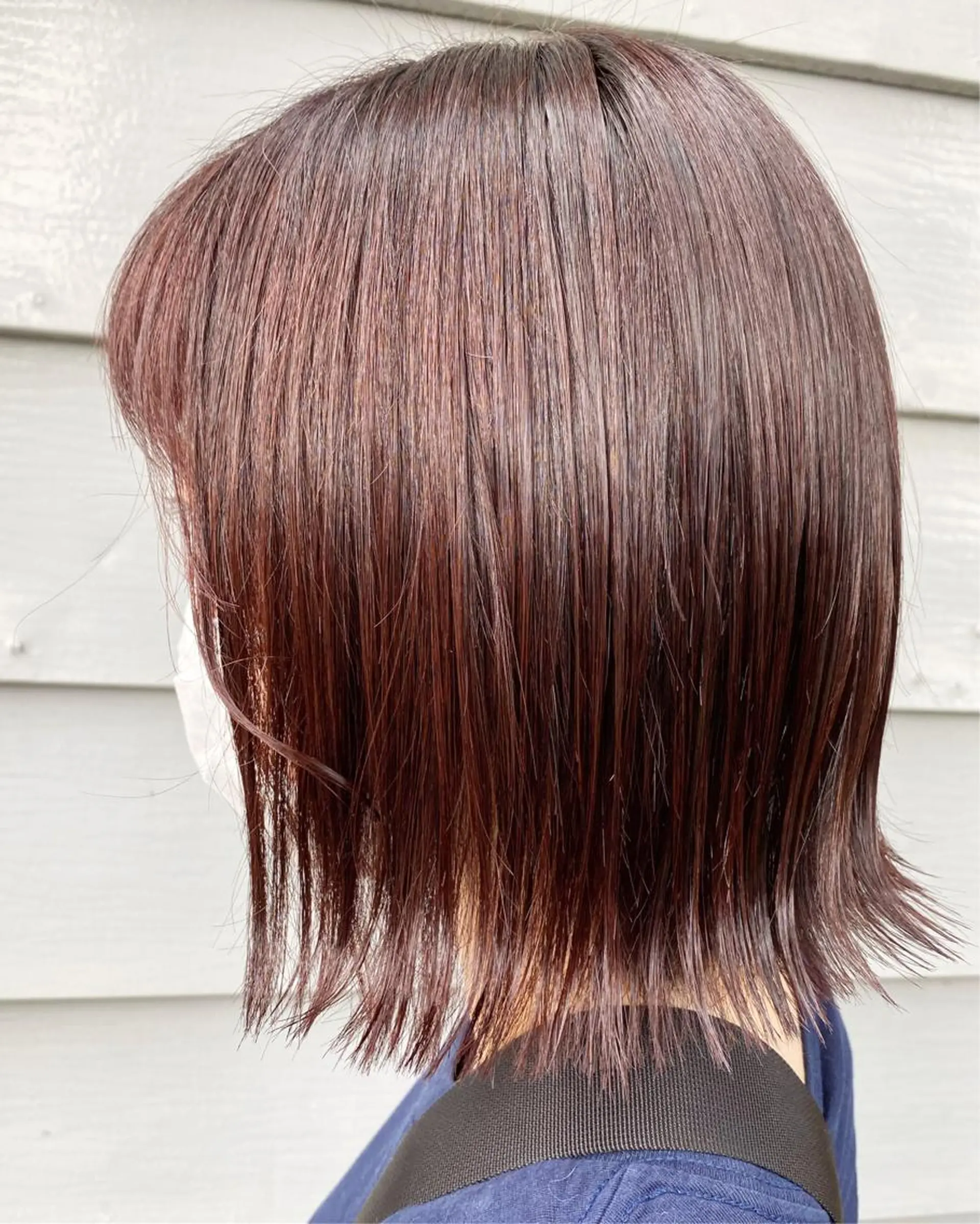 ショート カラー パーマ 切りっぱなしボブ ボブ ストレートパーマ カット 縮毛矯正 フラム所属・WATANABE MISAKIのヘアスタイル