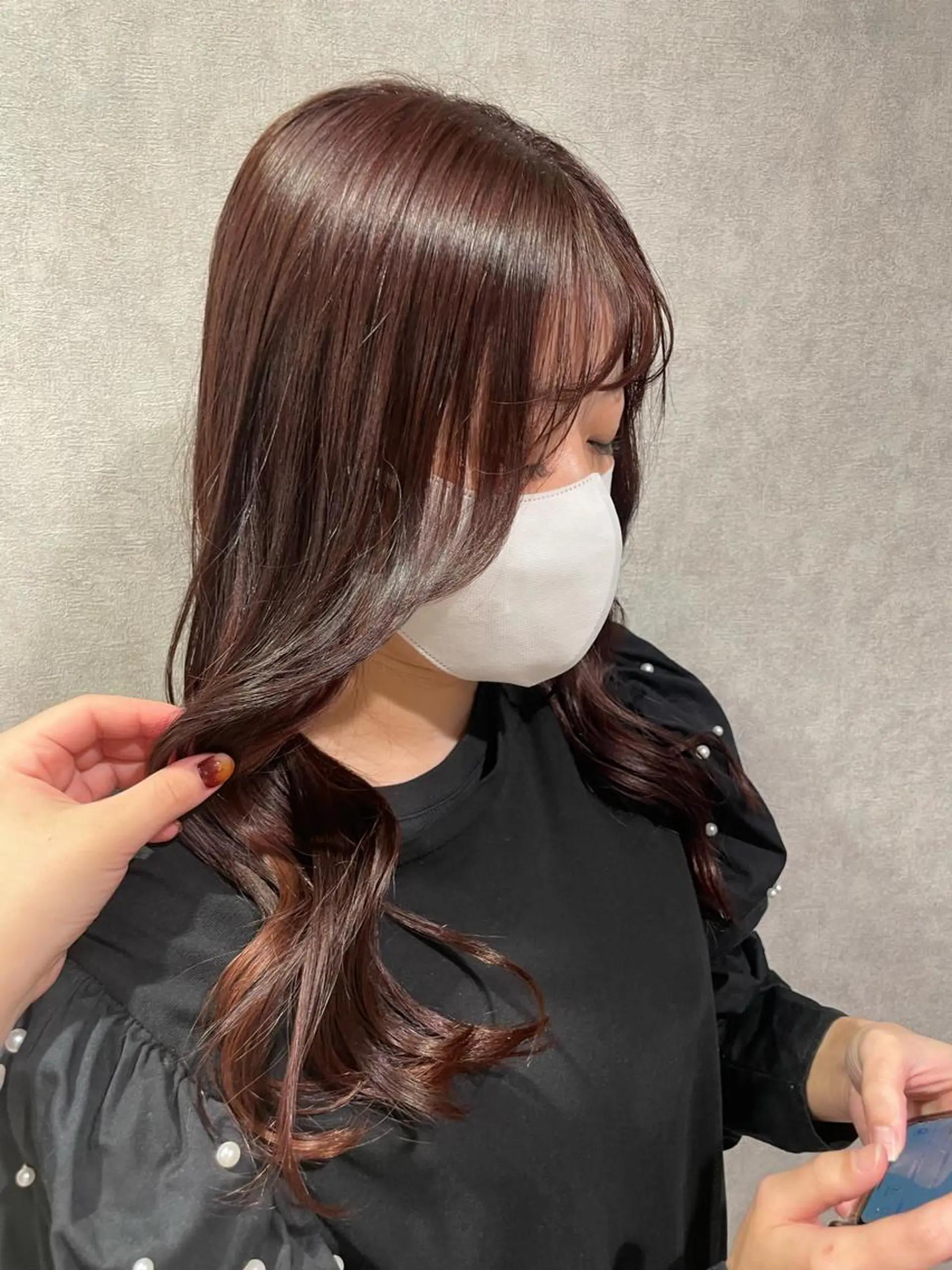 カラー ミツキ/ 透明感カラー/セットのヘアスタイル