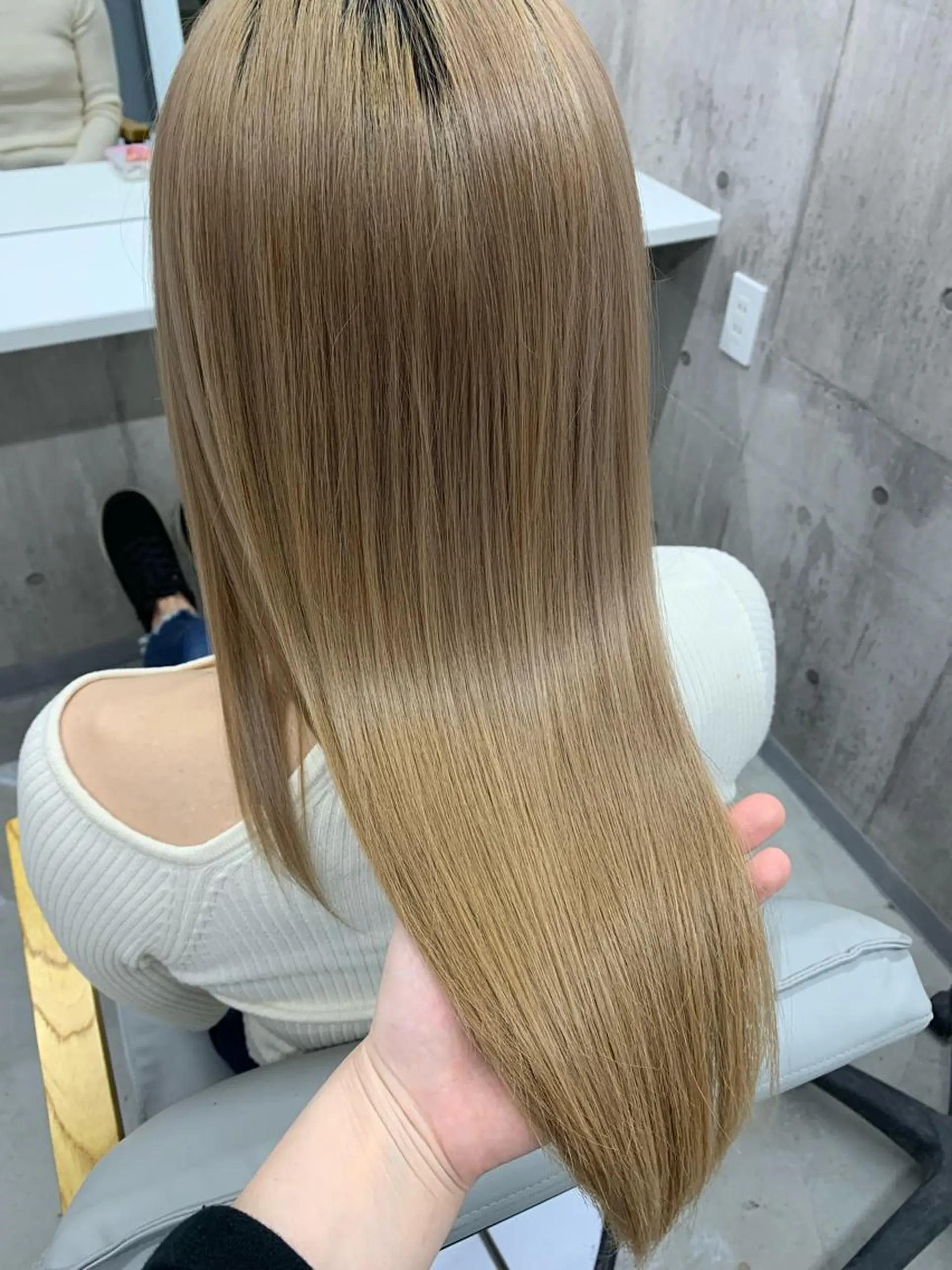 セミロング 髪質改善 kyoka / 韓国 レイヤー/髪質改善のヘアスタイル