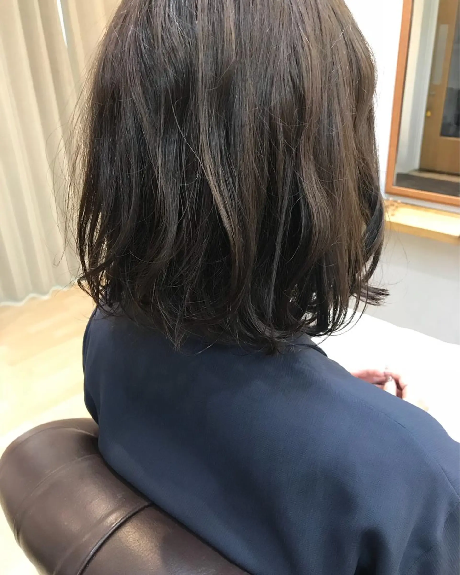 ミディアム カラー クニモトハルナ ボブ/柔らかカラーのヘアスタイル