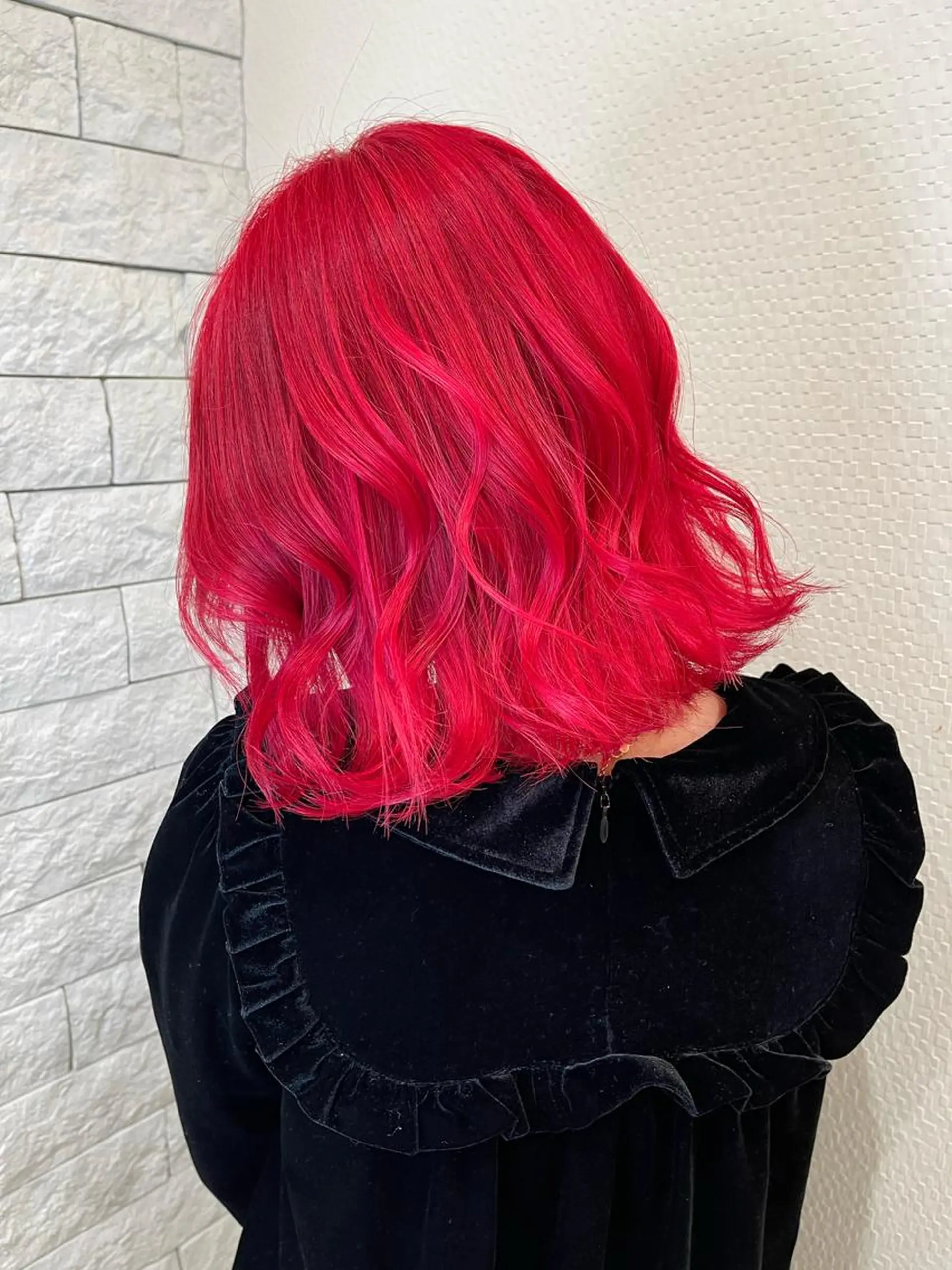 カラー ブリーチ ピンクカラー ヘアカラー トリートメント 名古屋のピンク好き かずくん🦩のヘアスタイル