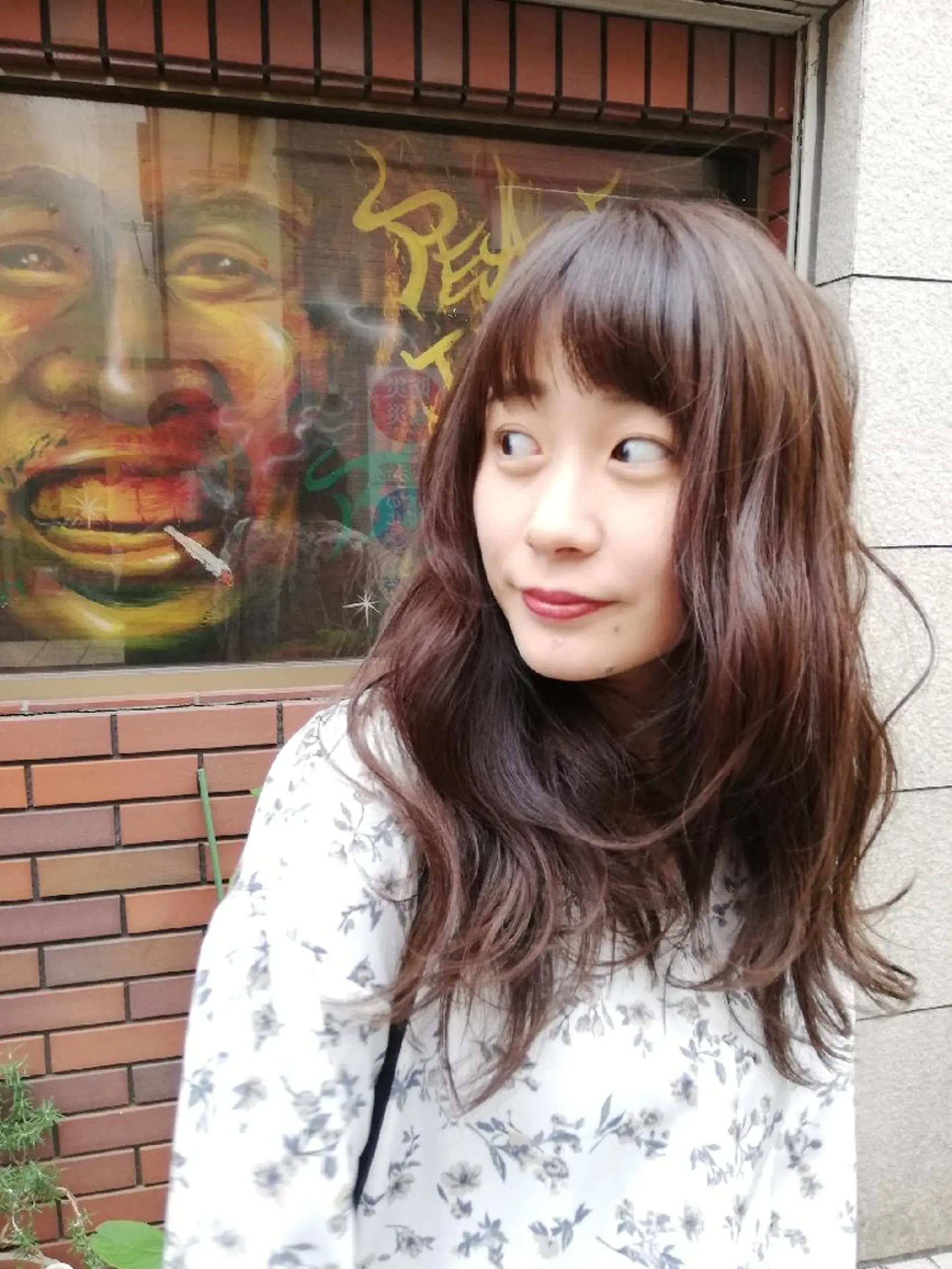 ロング 小林　ローズパープル カット＆カラー美容室のヘアスタイル