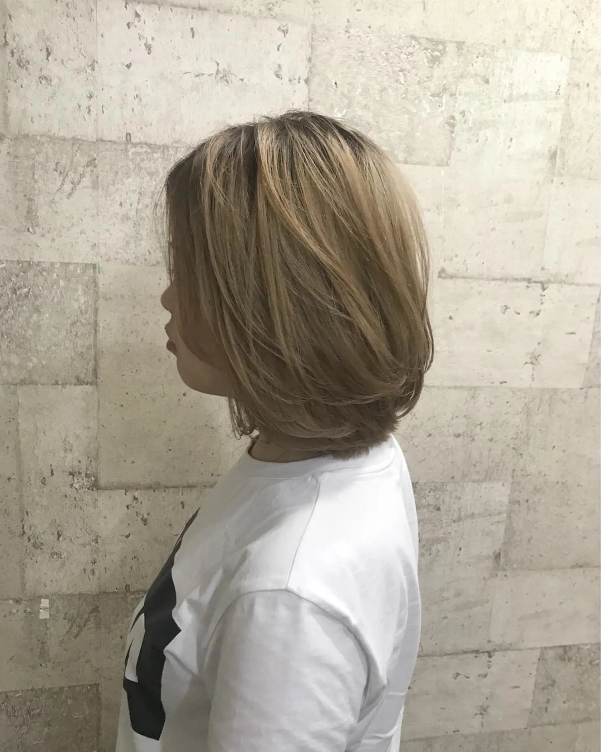 ショート カラー ブリーチ グレージュ インナーカラー/天神 ブリーチ/吉田のヘアスタイル