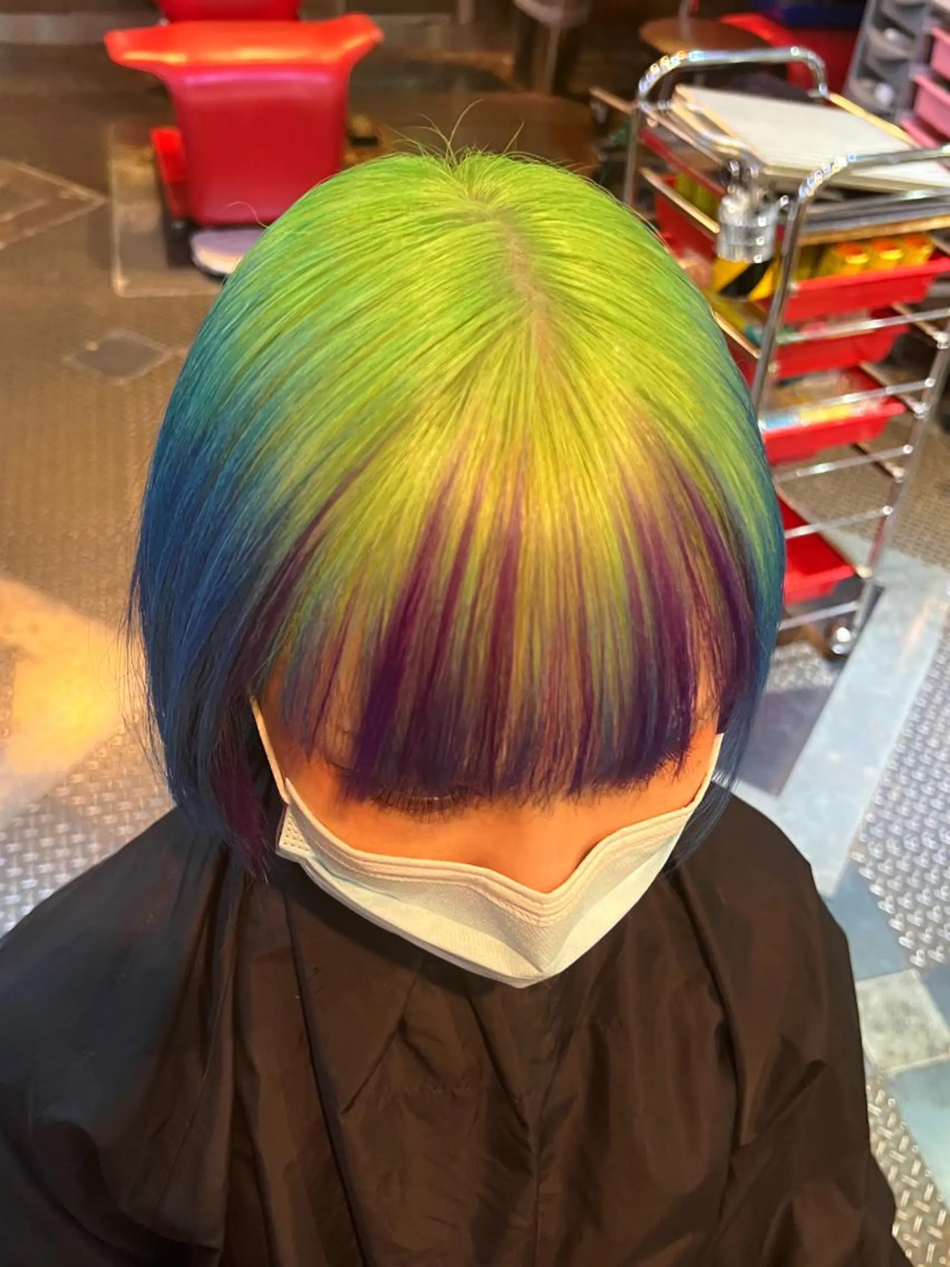 ミディアム カラー デザインカラー KOYA ｺﾔのヘアスタイル