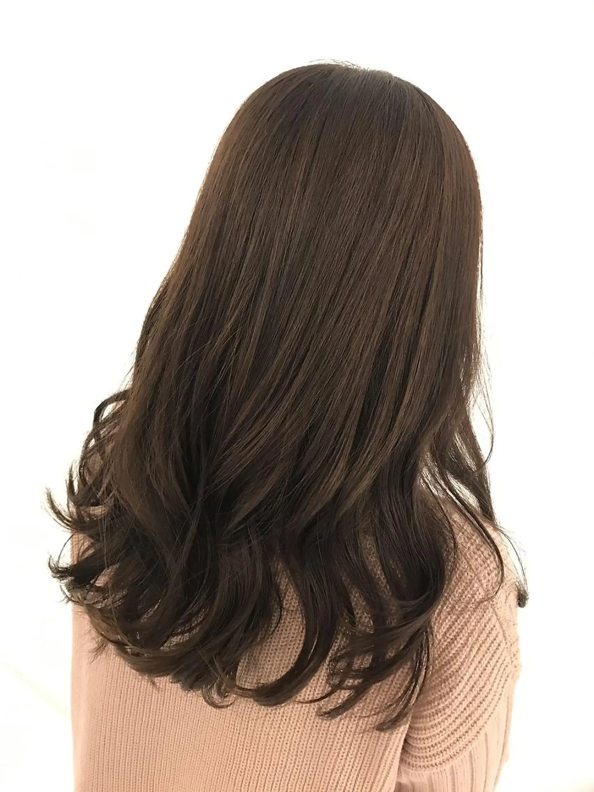 セミロング カラー アッシュ アッシュグレー アッシュグレージュ 透明感カラー グレージュ Hair esthe HAAAT 東口店のヘアスタイル