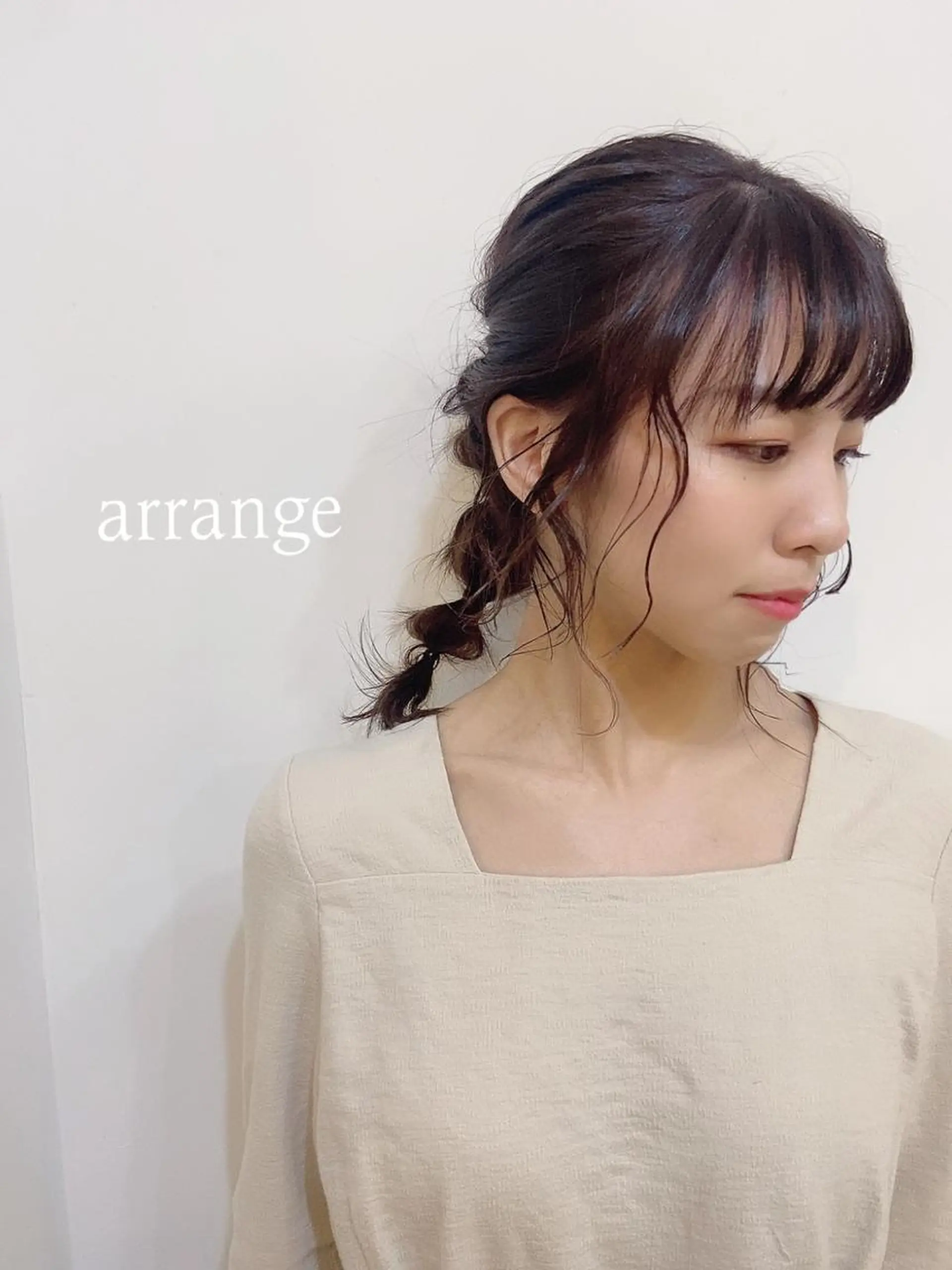セミロング ヘアアレンジ 🌼志岐 恵🌼のヘアスタイル