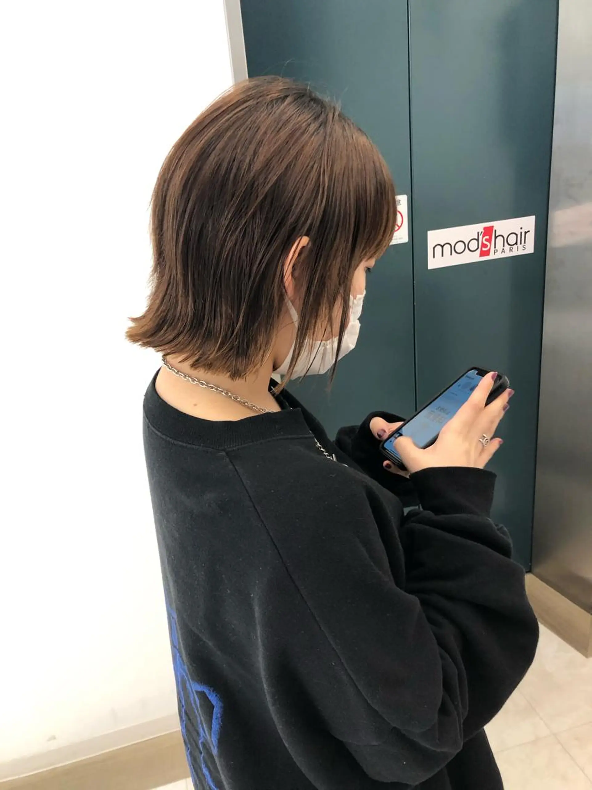 ミディアム 外ハネヘア Gardenhair 小笠原篤矢ショートのヘアスタイル