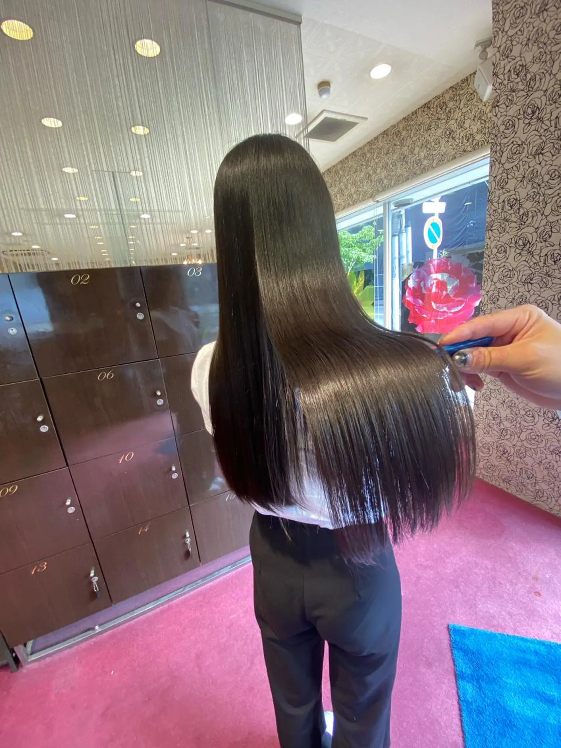 ロング 縮毛矯正 トリートメント ムトウセイマ/ 縮毛矯正/ブリーチのヘアスタイル