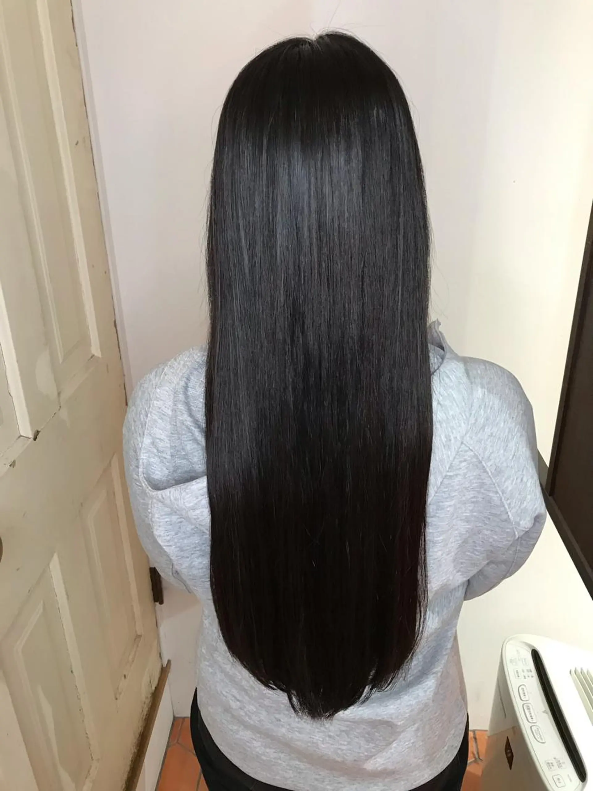 ロング 縮毛矯正 上西 高志のヘアスタイル