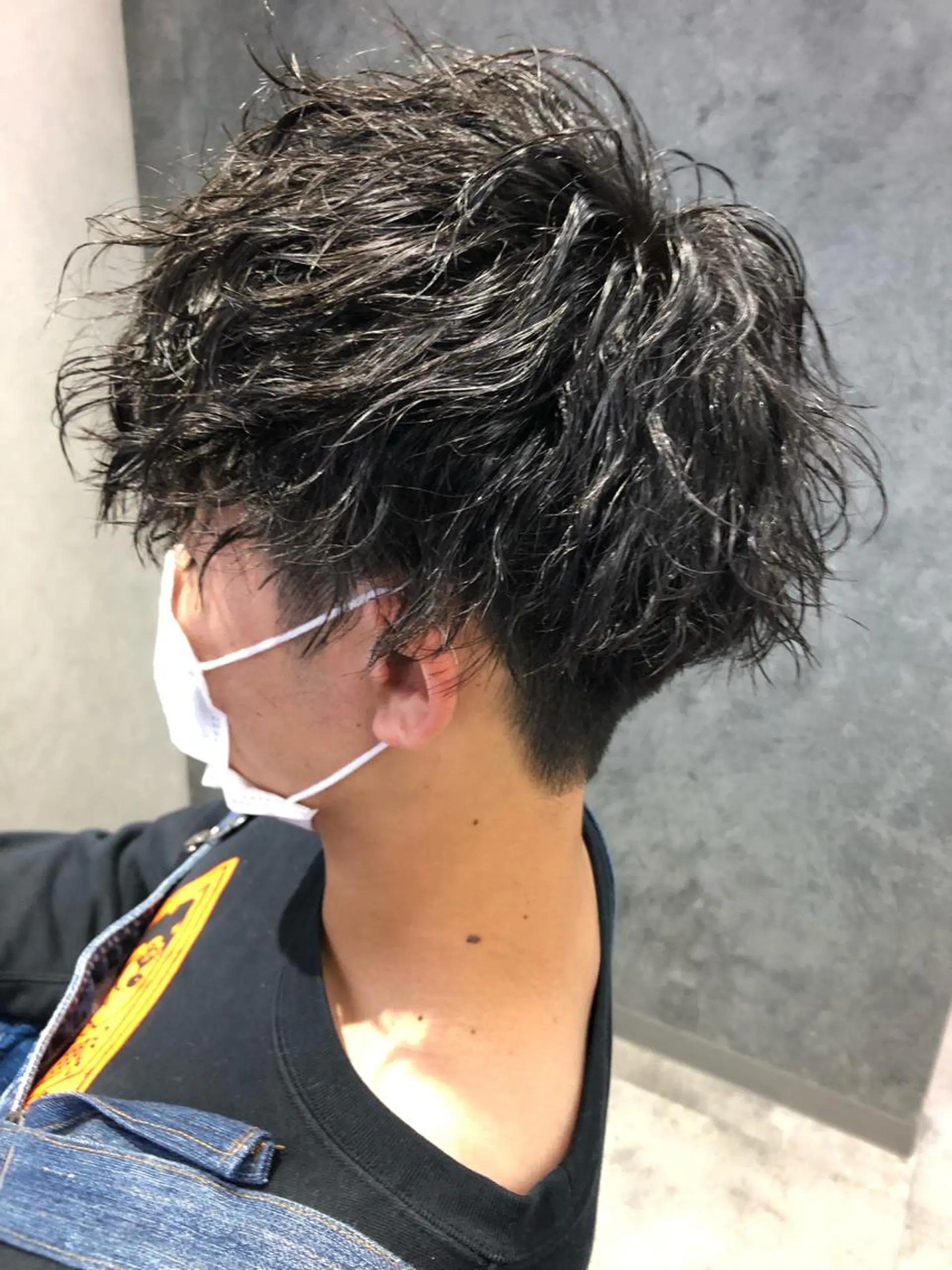 パーマ メンズ マッシュ メンズパーマ ツイストスパイラルパーマ ツーブロック スパイラルパーマ Noy所属・Noyヨシモト ヒロトのヘアスタイル