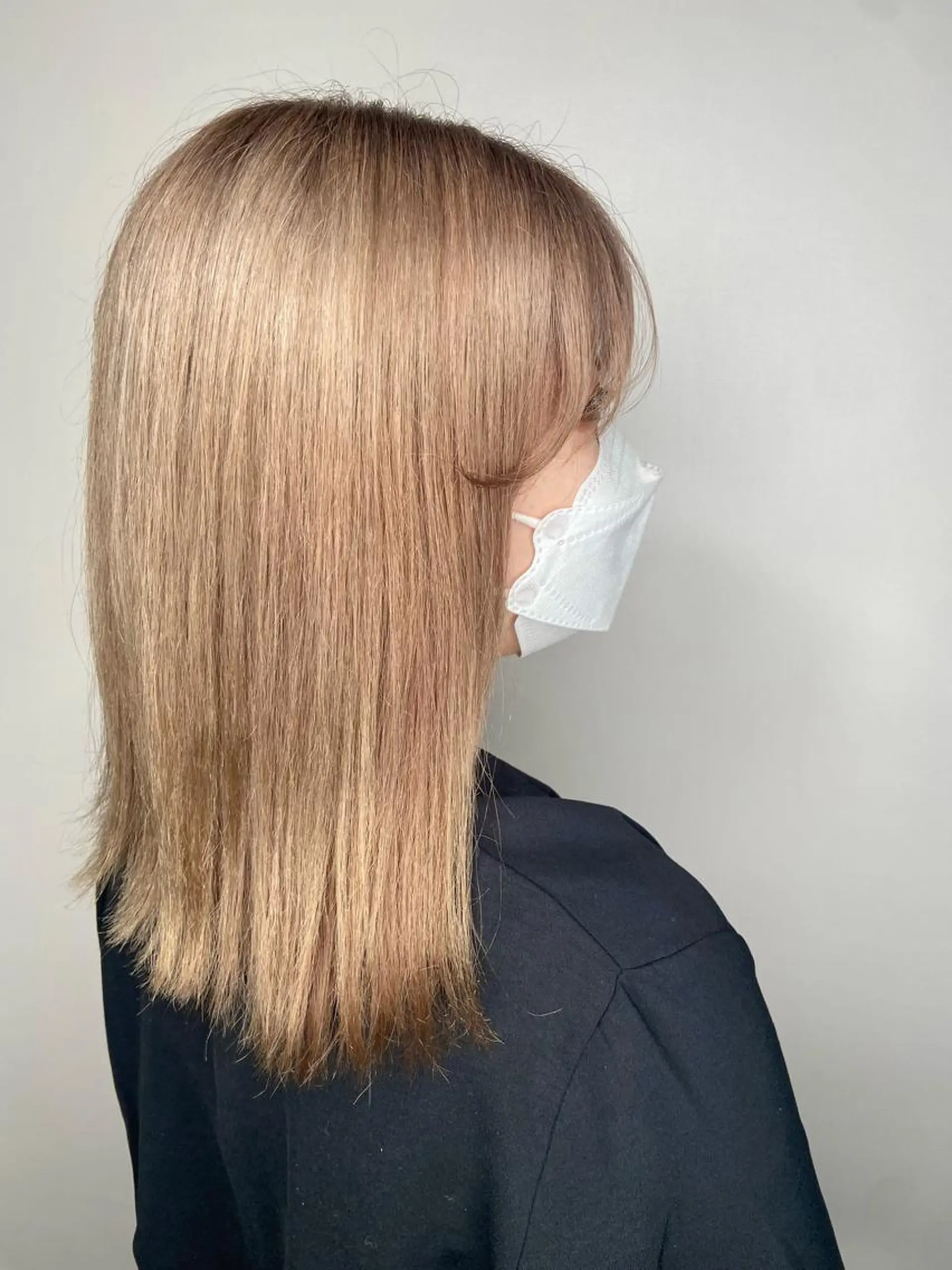 ミディアム カラー 縮毛矯正/艶カラー /美髪/ﾒｸﾞﾐのヘアスタイル