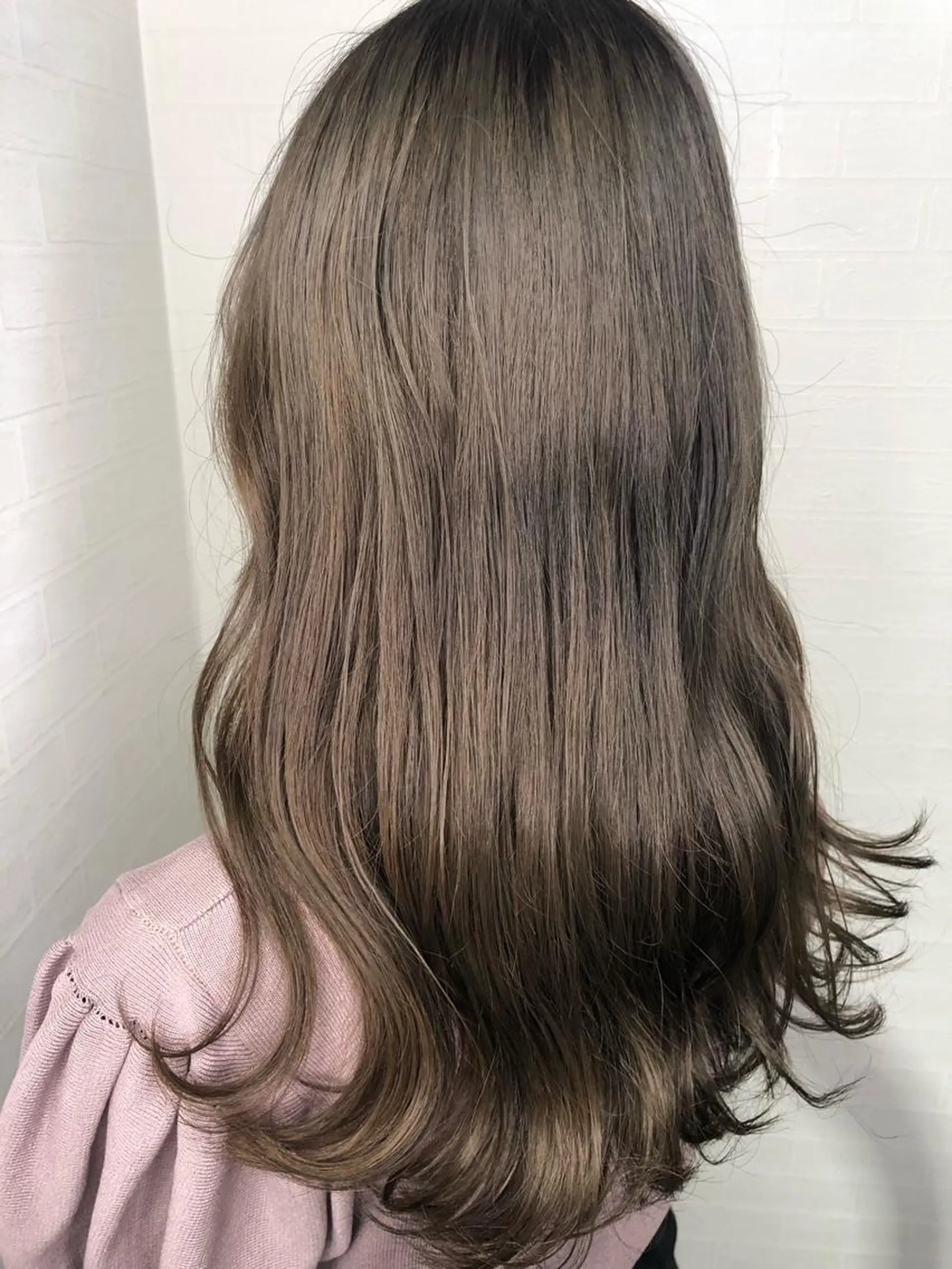 ミディアム アッシュ ヘアカラー 髪質改善ストレートo rメンズスタイル今岡のヘアスタイル