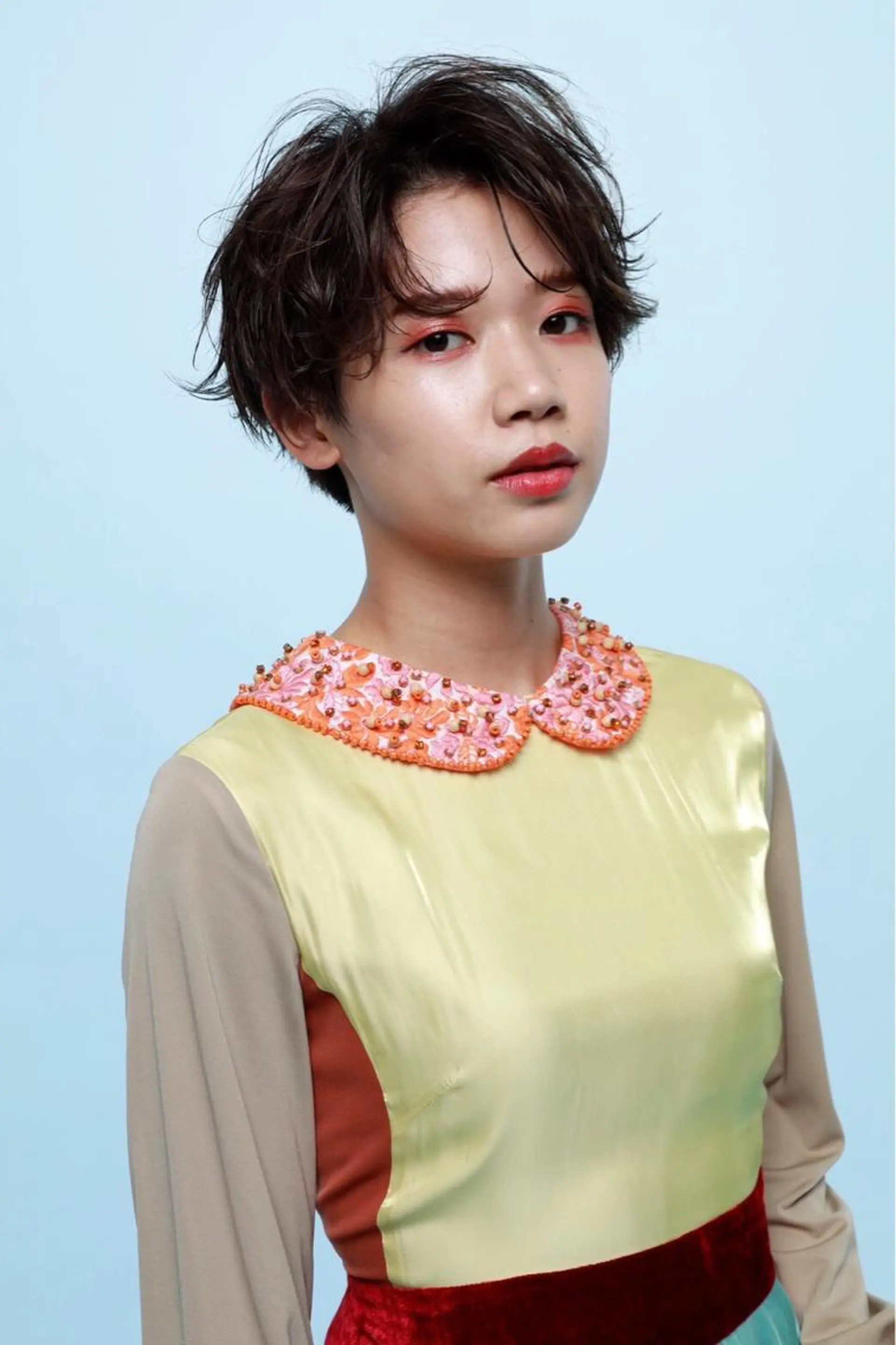 三鷹で1番ショート ボブをカットする新谷のヘアスタイル