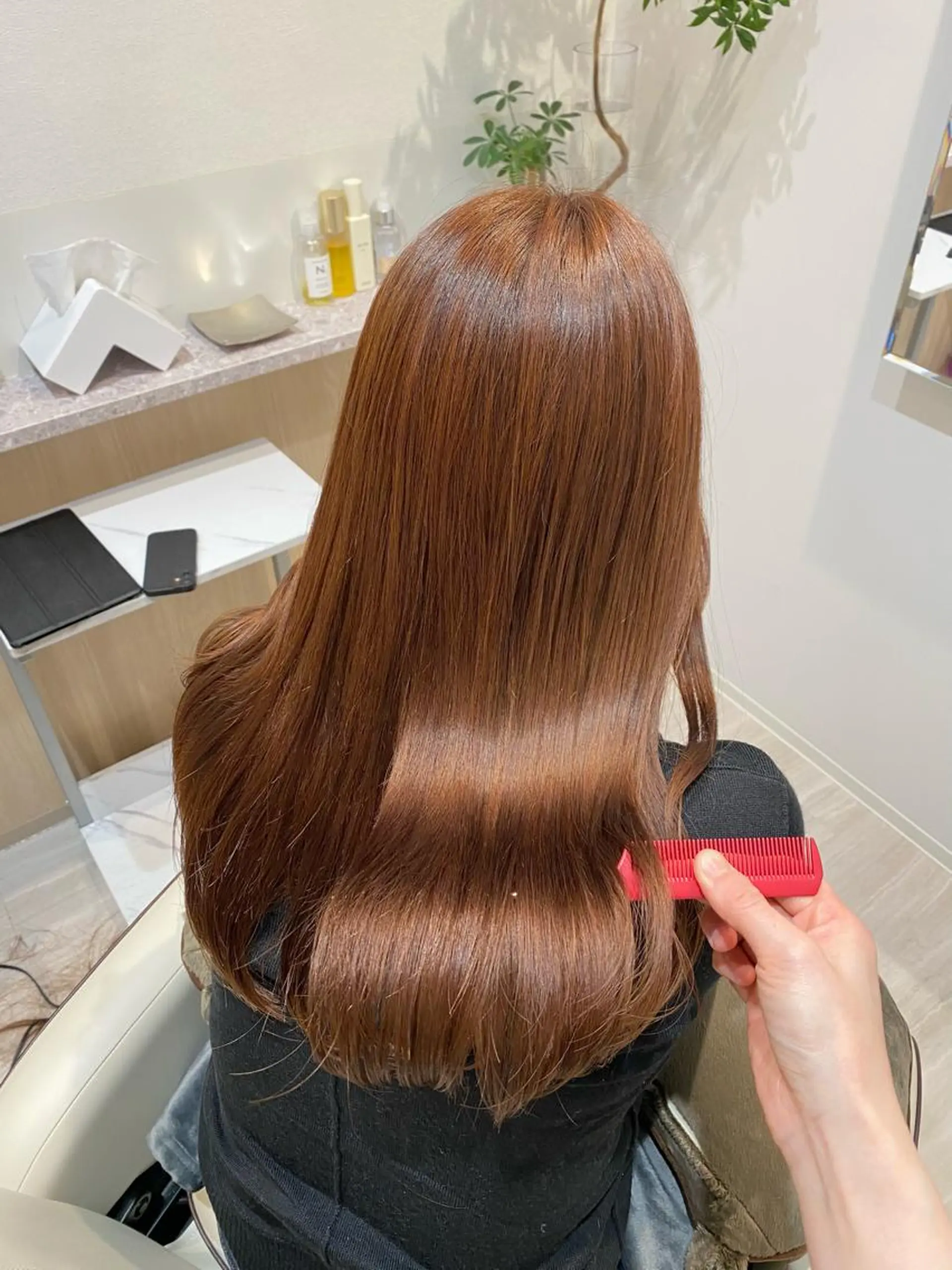 ロング 似合わせ艶髪カラー ❤️ハダユミのヘアスタイル