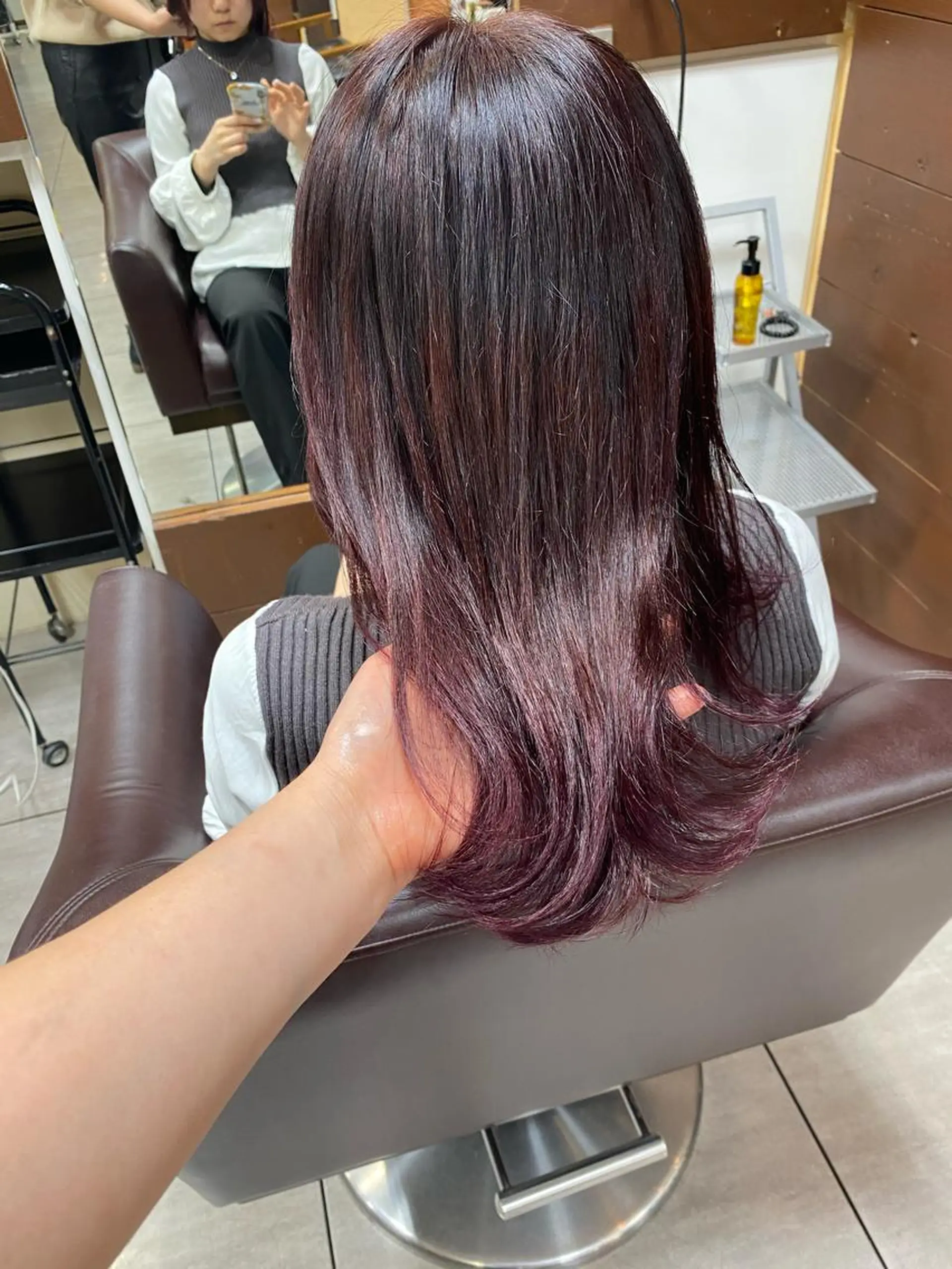 ミディアム カラー ヘアアレンジ 川上 麻梨阿のヘアスタイル