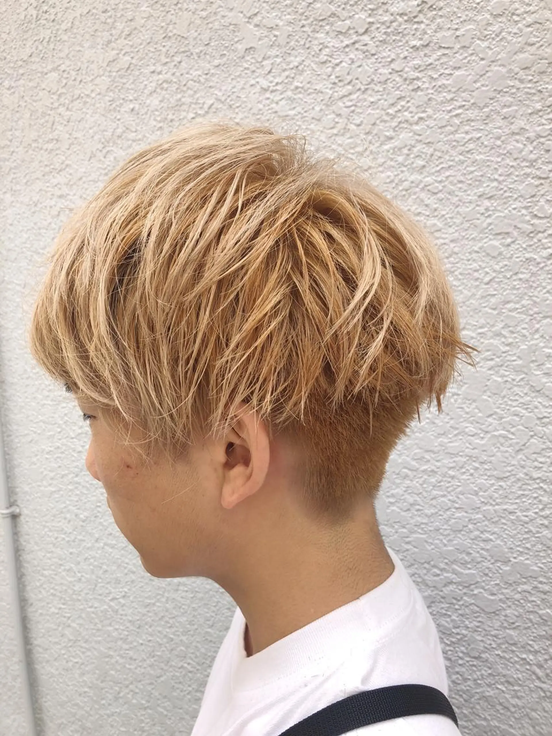 ショート カラー パーマ メンズ メンズブリーチ ブリーチ 【白髪ぼかし 専門GBG】自由が丘のヘアスタイル