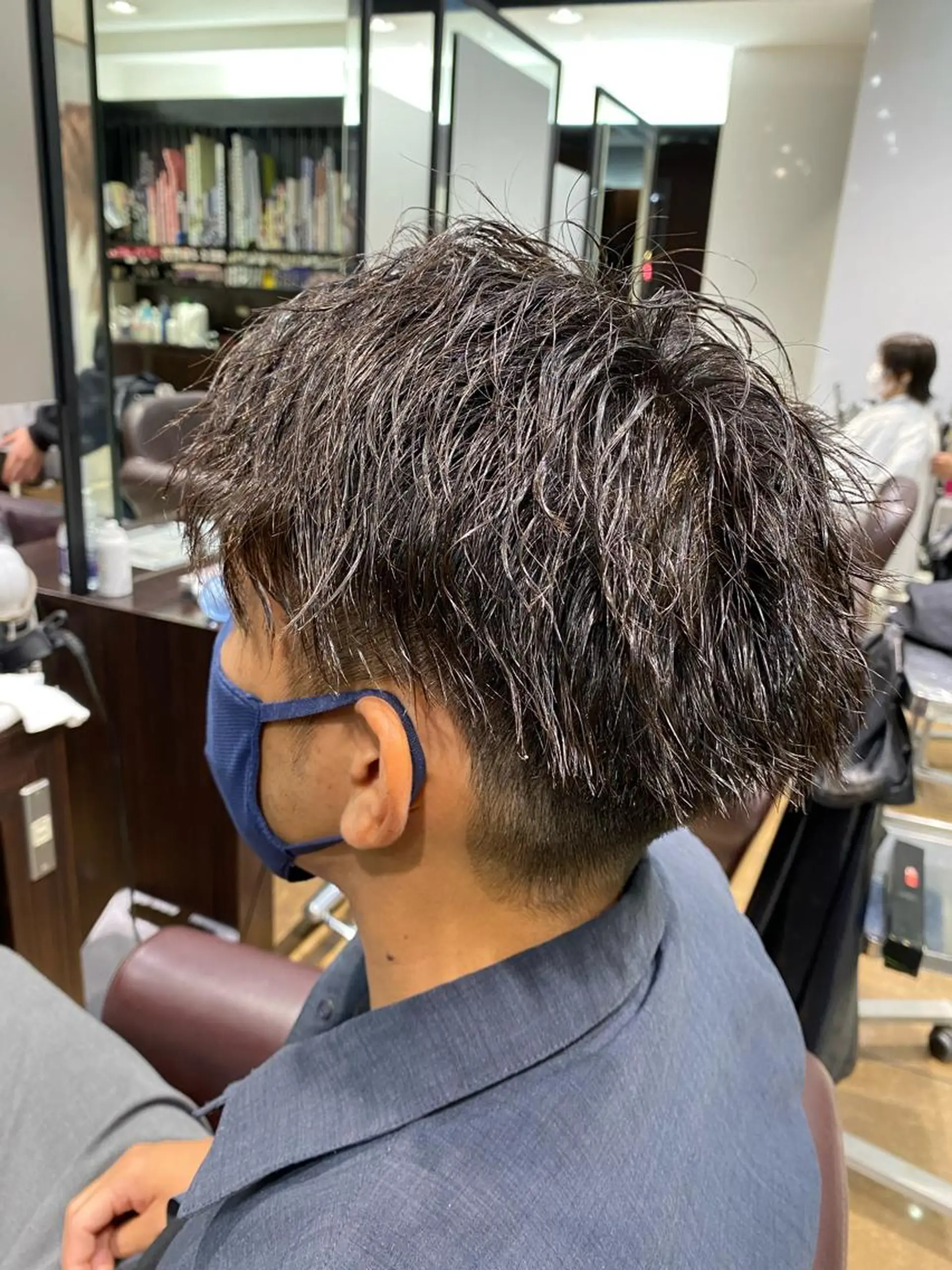 ショート パーマ メンズ 酸スト/フェザー パーマ/三谷海斗のヘアスタイル