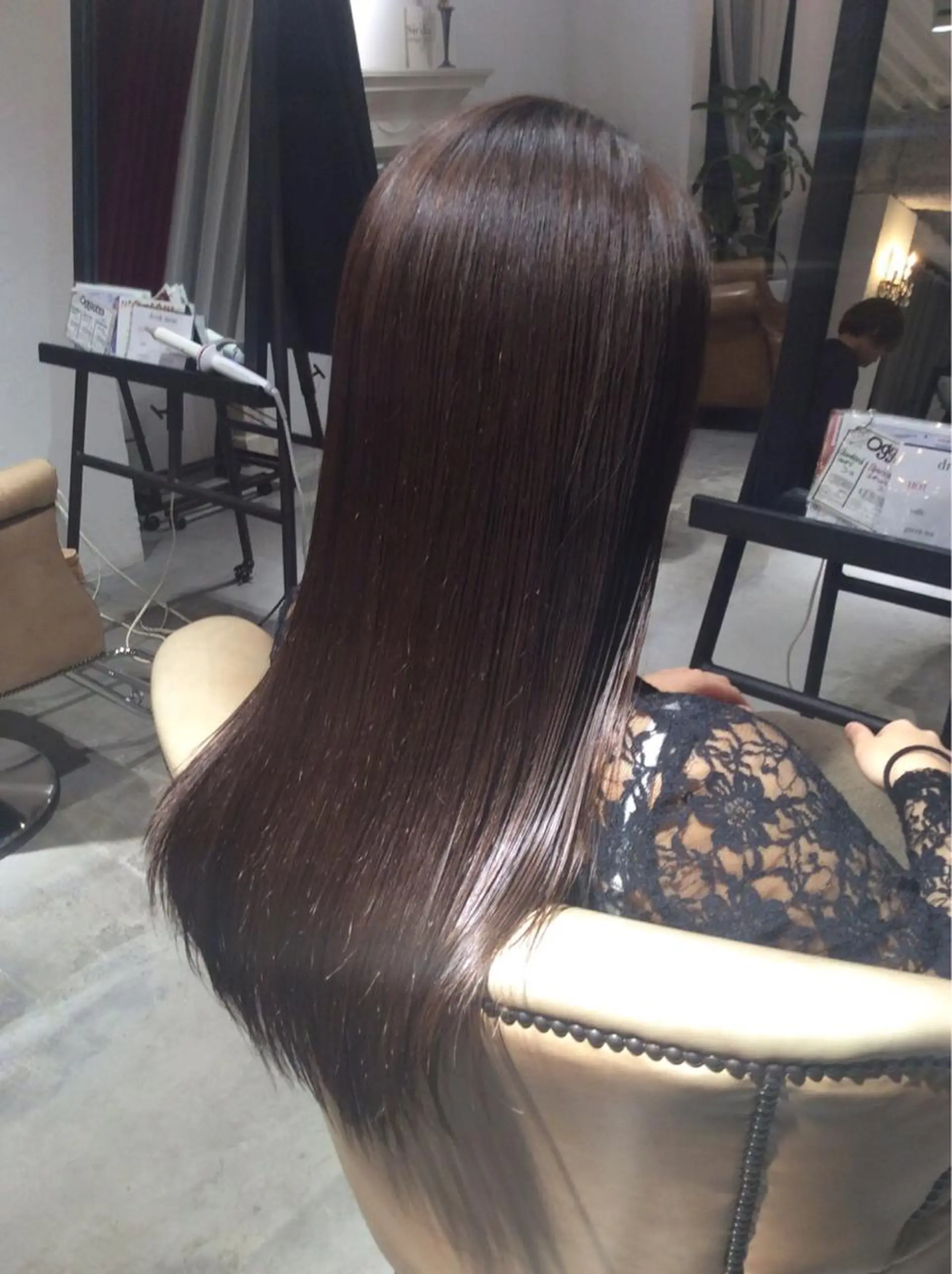 ロング カラー パーマ トリートメント カット トリートメント 妙見 知洋のヘアスタイル