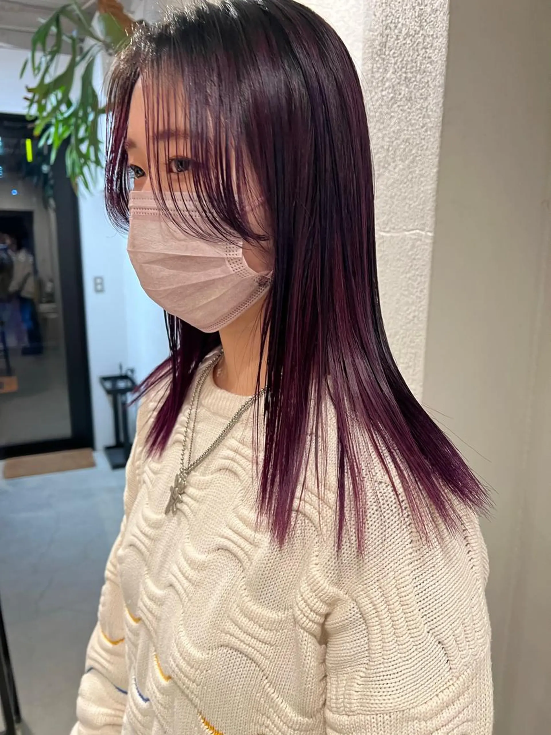 ミディアム カラー 美容室 SOLASのヘアスタイル