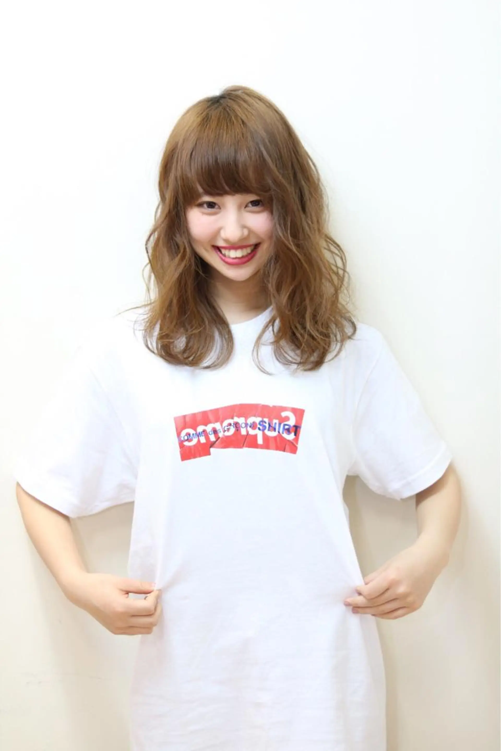 ミディアム カラー パーマ 及川 翔のヘアスタイル