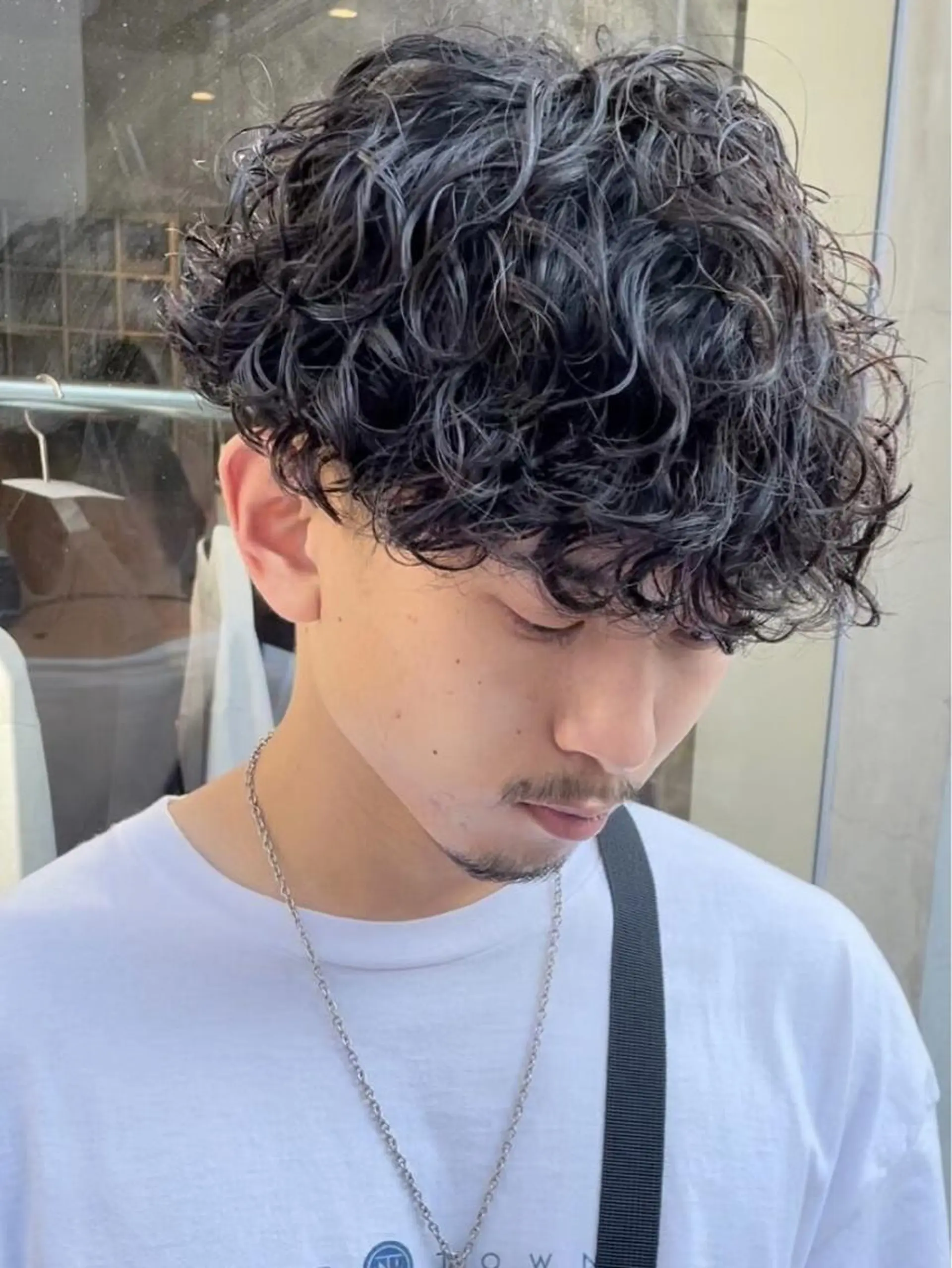 ショート パーマ メンズ メンズパーマ 波巻きパーマ SENTA✨メンズ パーマ✨fifth栄のヘアスタイル