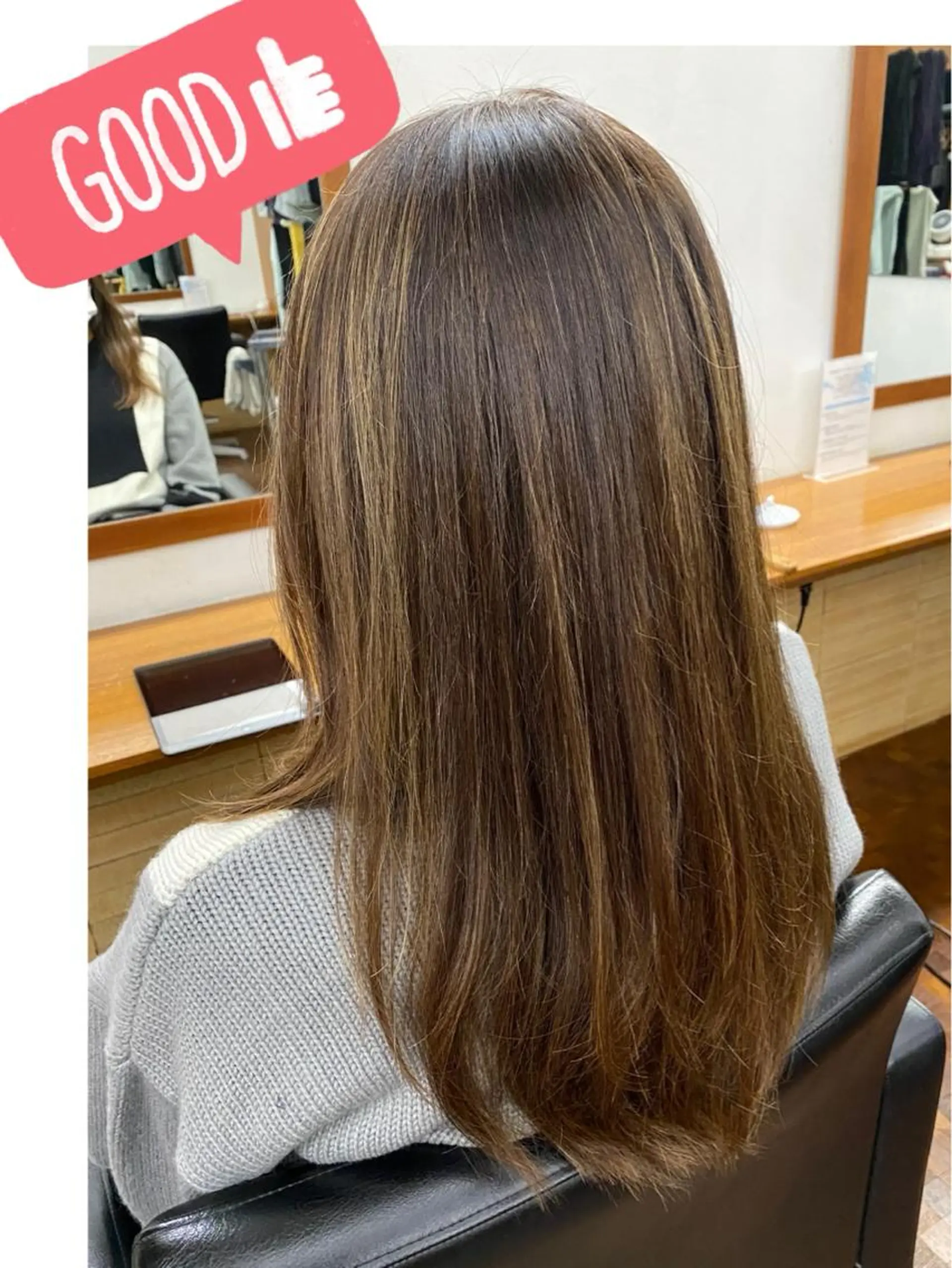 セミロング カラー 似合わせレイヤー/ ニュアンスパーマ高倉のヘアスタイル