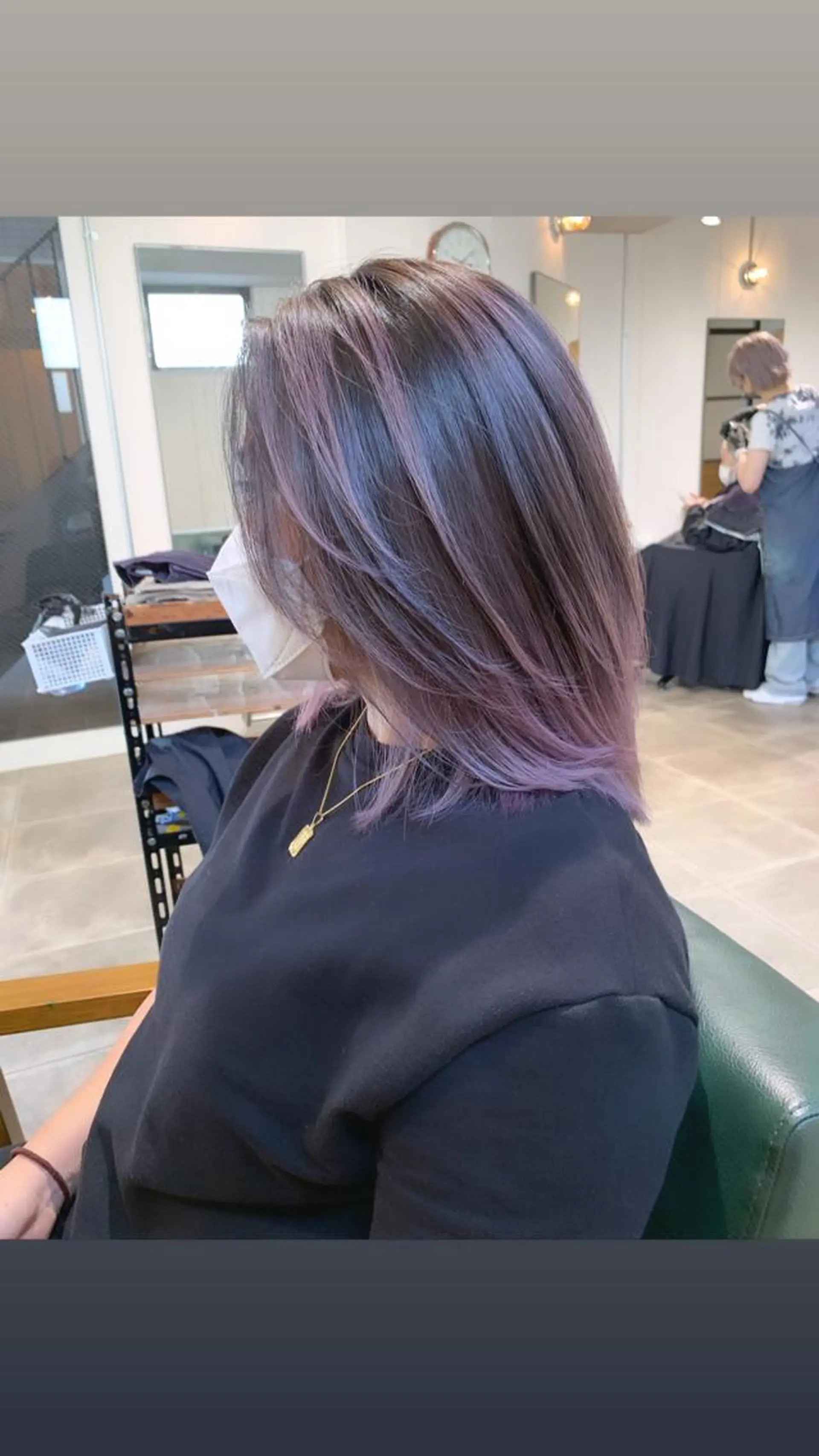 ミディアム カラー 韓国風/顔周りカット /髪質改善RYOTAのヘアスタイル