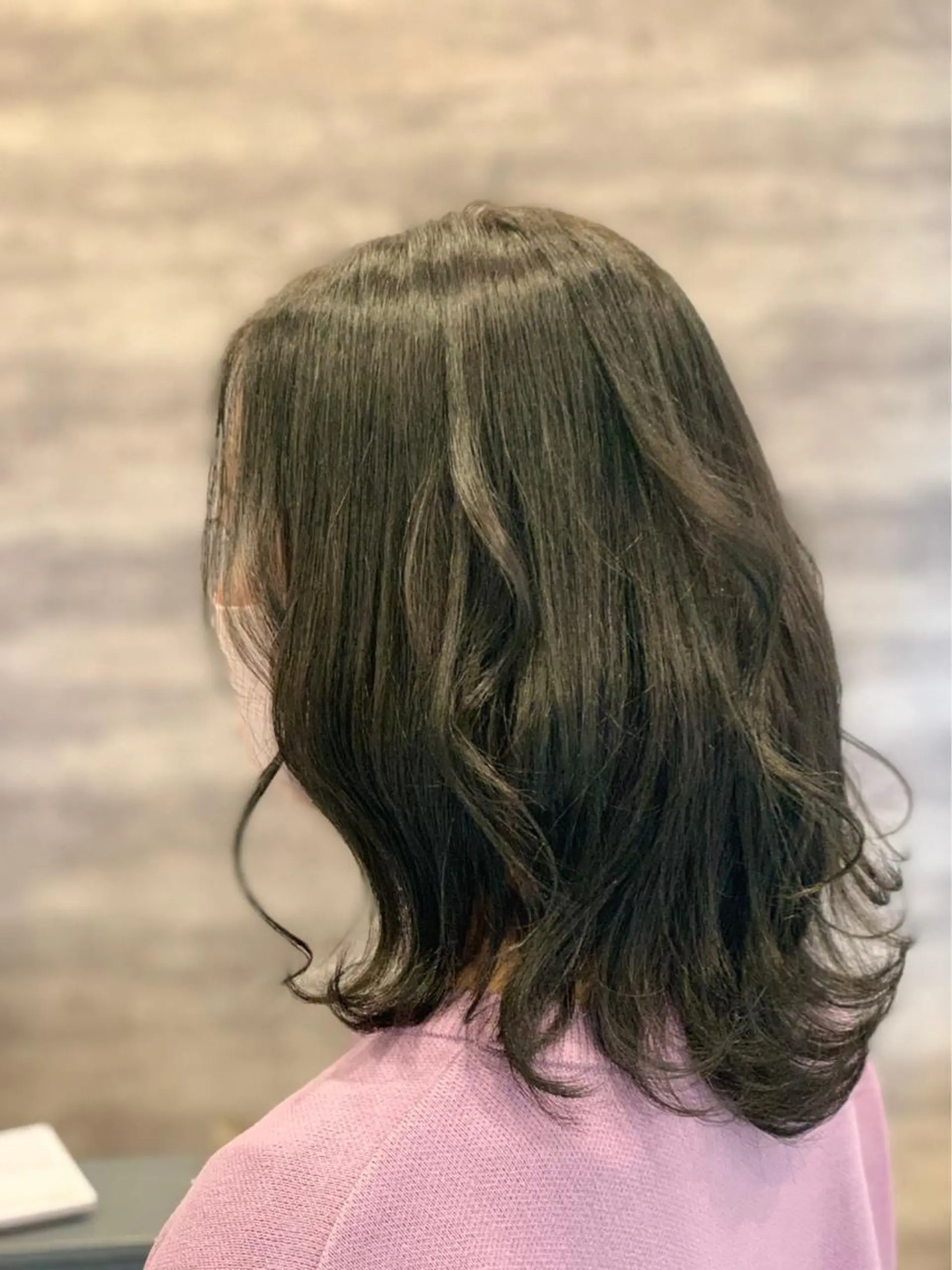 ミディアム カラー グレージュ オリーブグレージュ オリーブグレー 🫟Blanco🫟 Color&Careのヘアスタイル