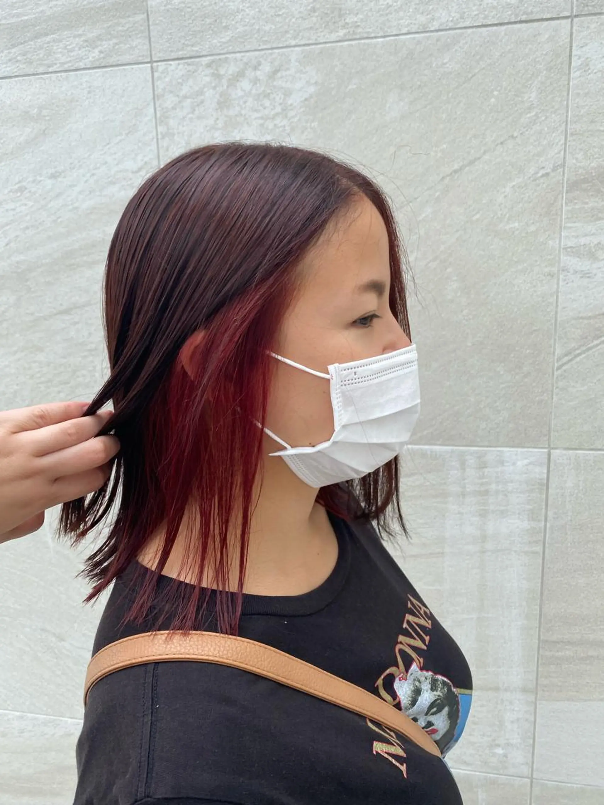 ミディアム カラー ヘアカラー トリートメント 中川 茜里のヘアスタイル