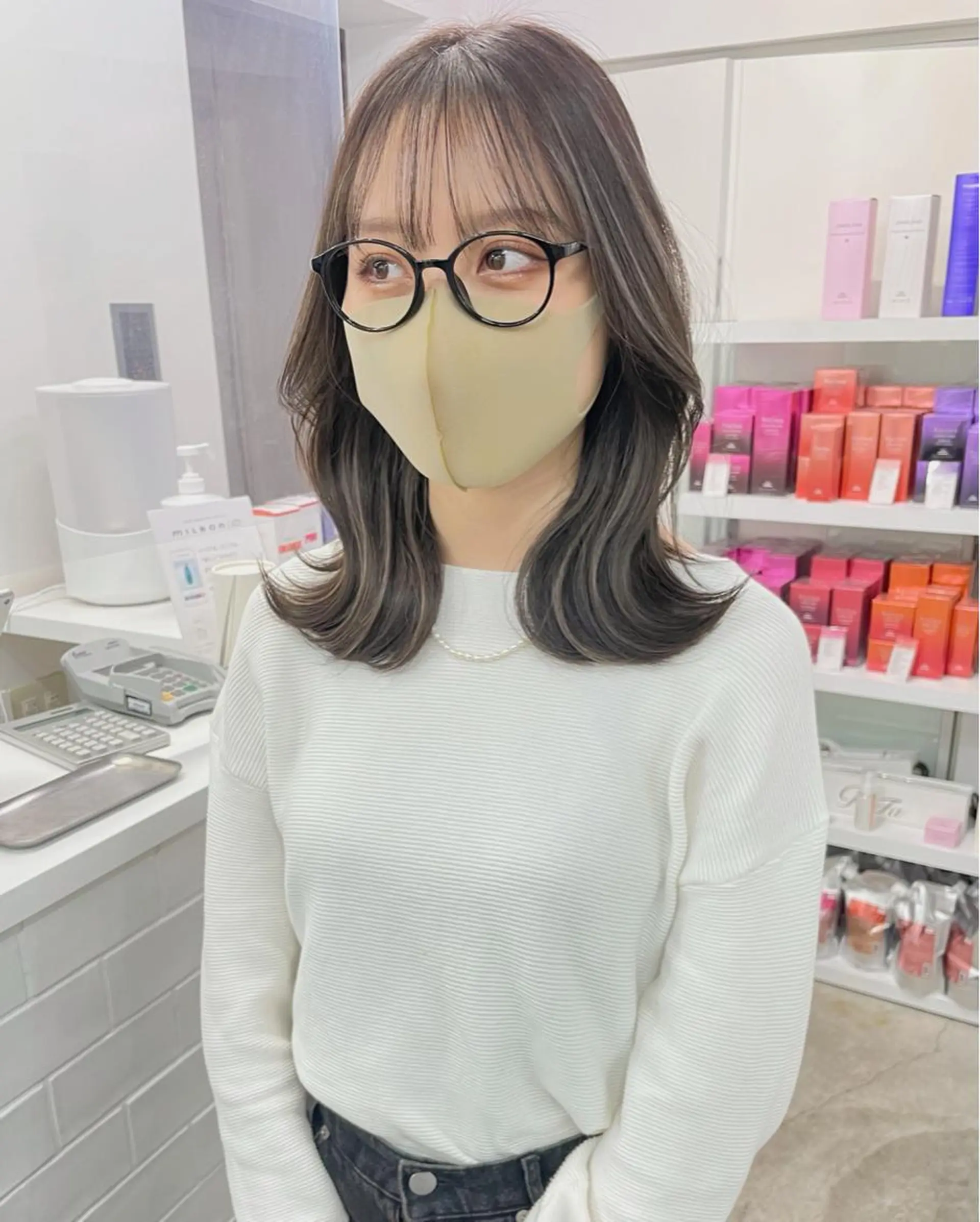 ミディアム 韓国風/髪質改善 赤み消し✨junkiのヘアスタイル