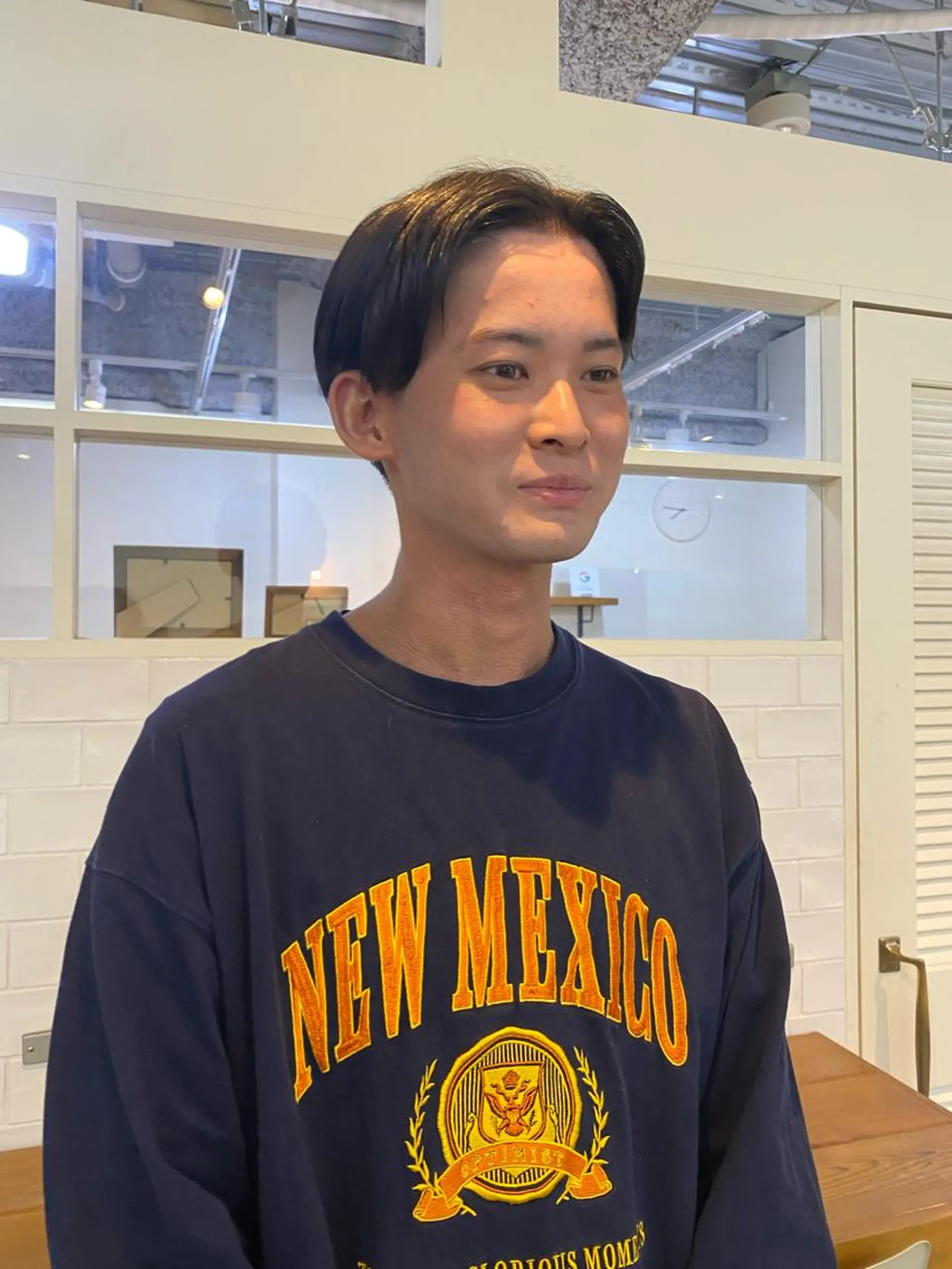 メンズ カット yumeka🩶ボブ 暖色/透け感カラーのヘアスタイル