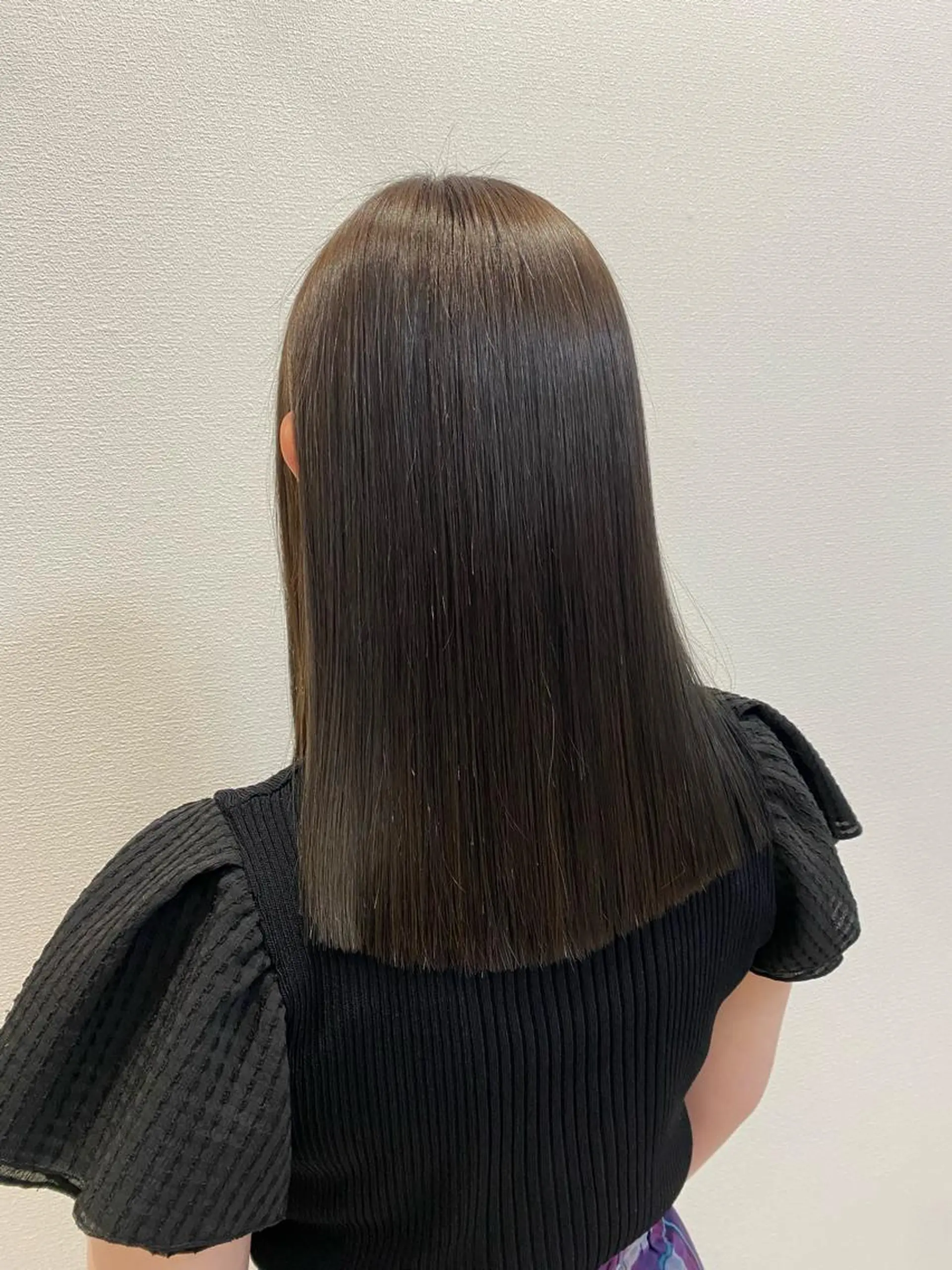セミロング 髪質改善 縮毛矯正 maki💖 レイヤー/髪質改善のヘアスタイル