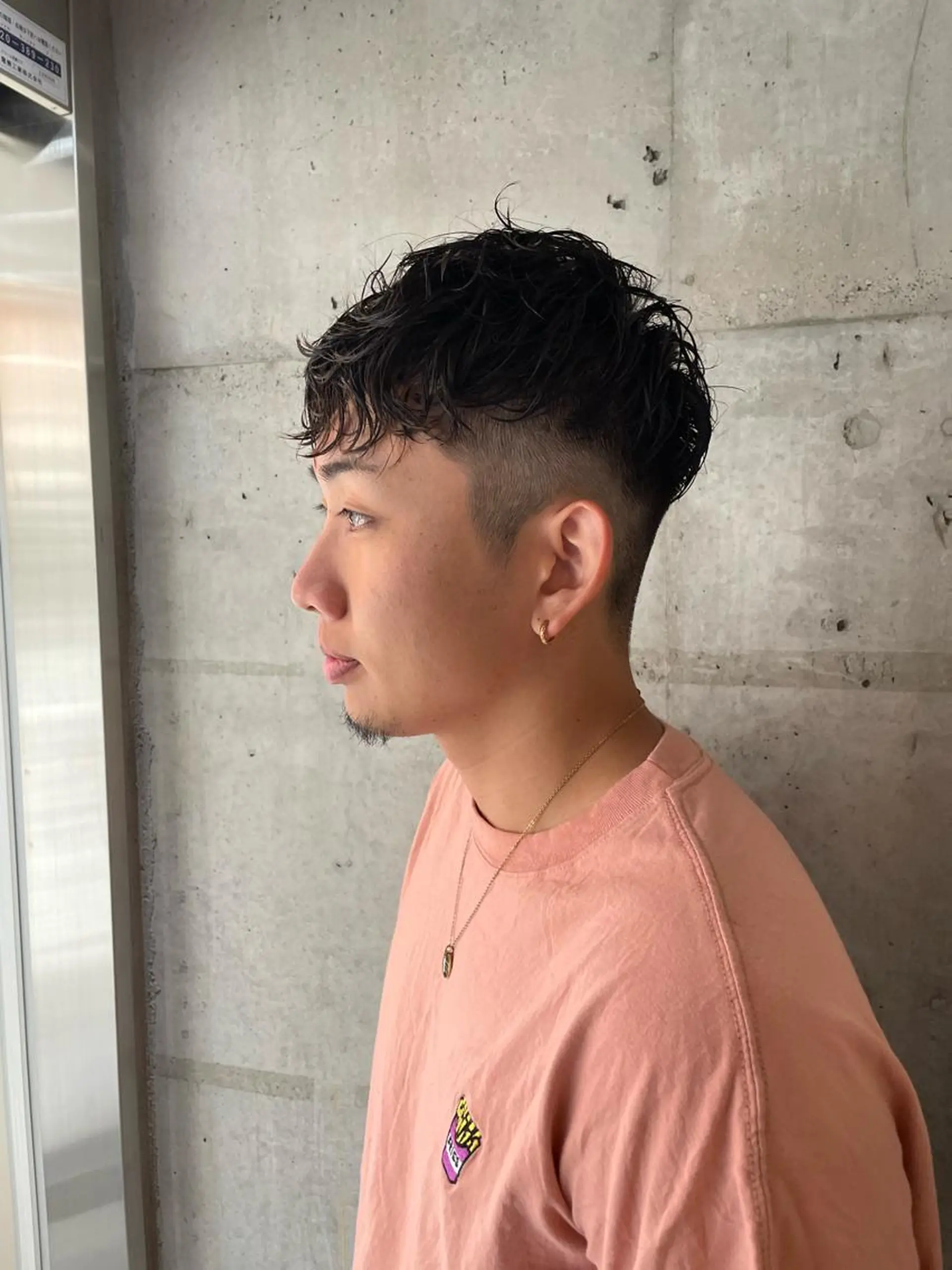 メンズ マッシュ メンズパーマ メンズツイストパーマ ツーブロック 刈り上げ カット ヘアセット 心斎橋/メンズ /ルレイル/地形真希のヘアスタイル