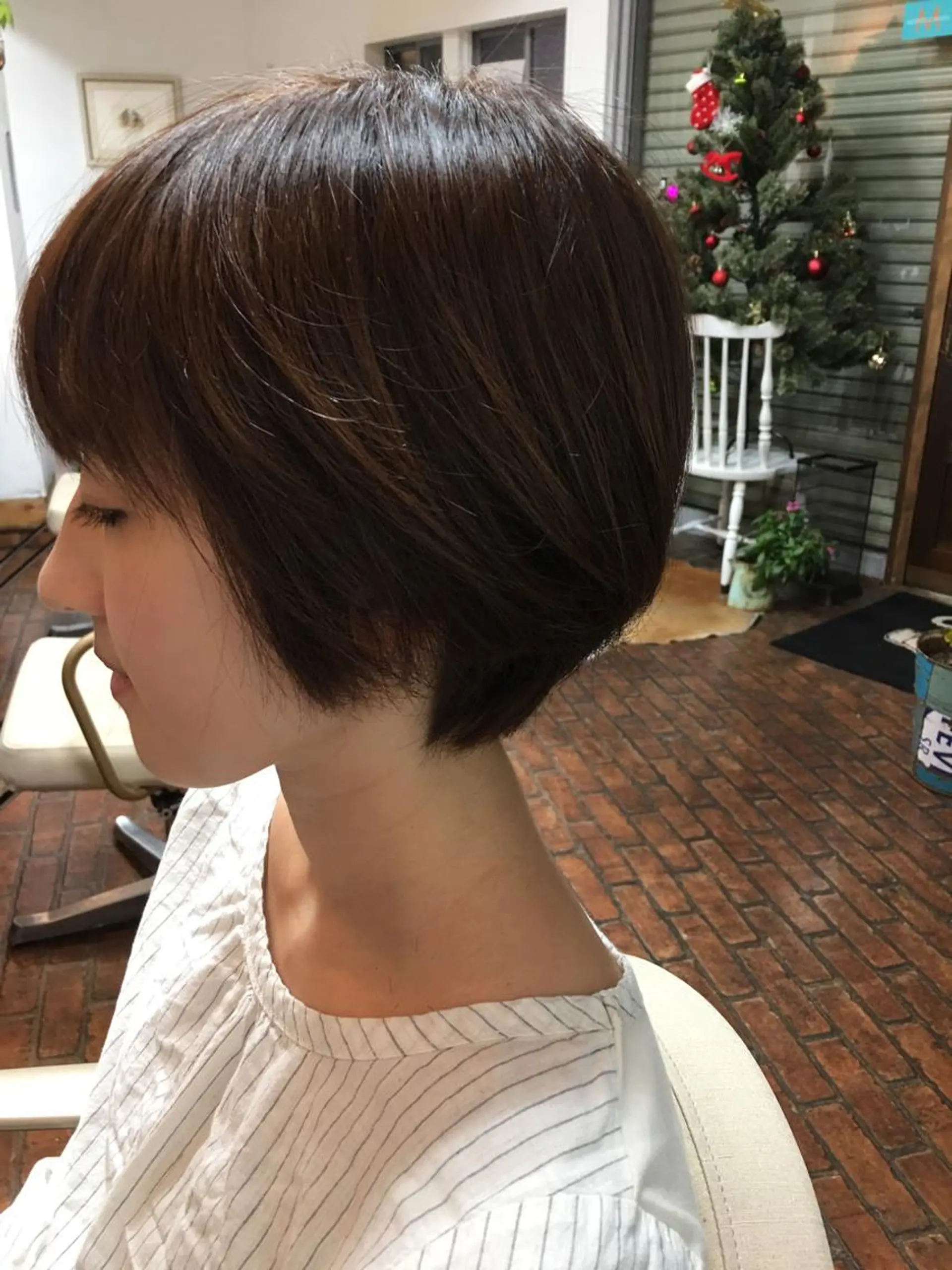 ショート カラー ショートボブ ボブ ショートヘア ku-to 井上　晴日のヘアスタイル