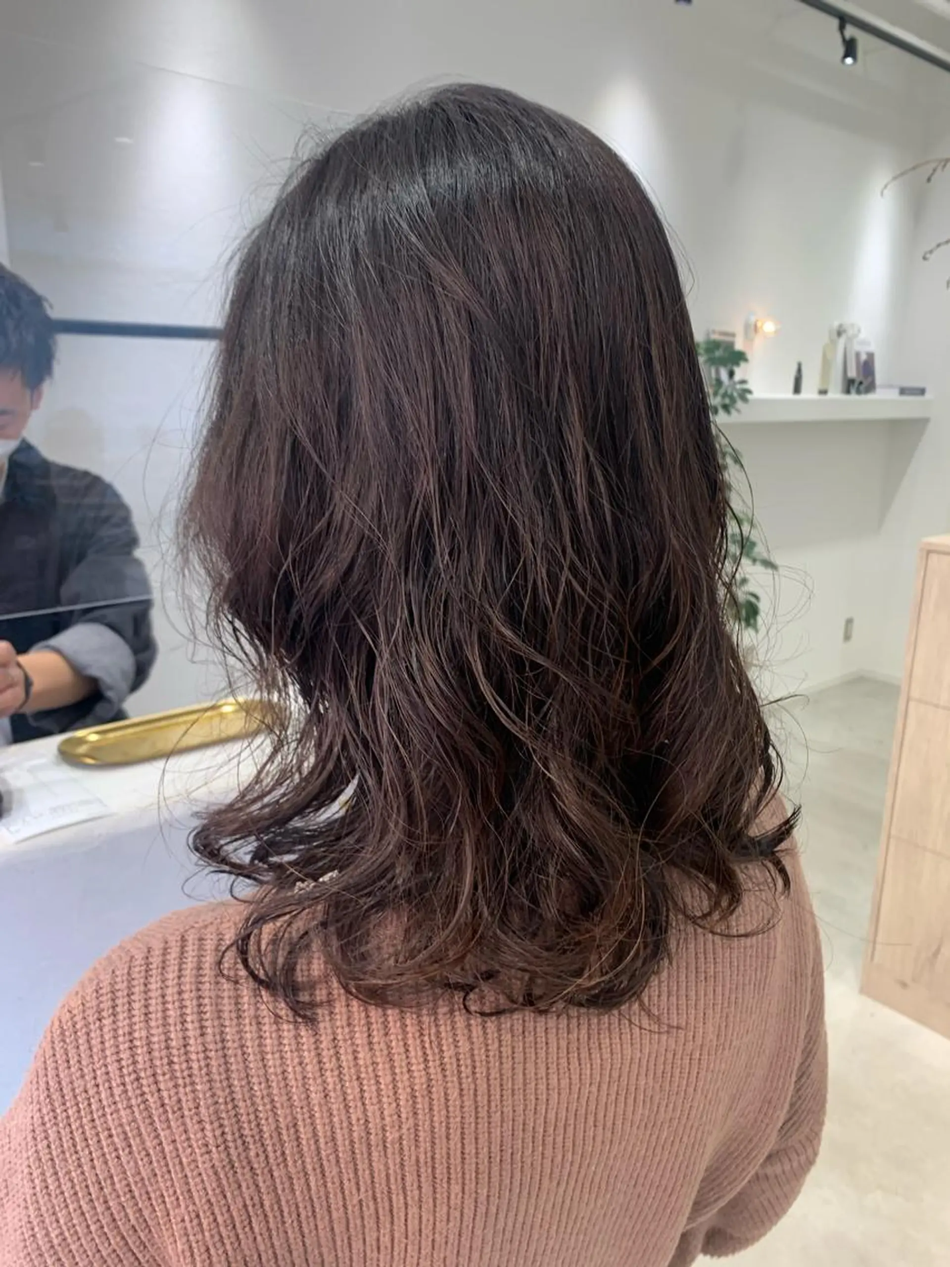セミロング パーマ セミロングパーマ トリートメント デジタルパーマ ボブ/美髪矯正 /佐藤　奈巳のヘアスタイル