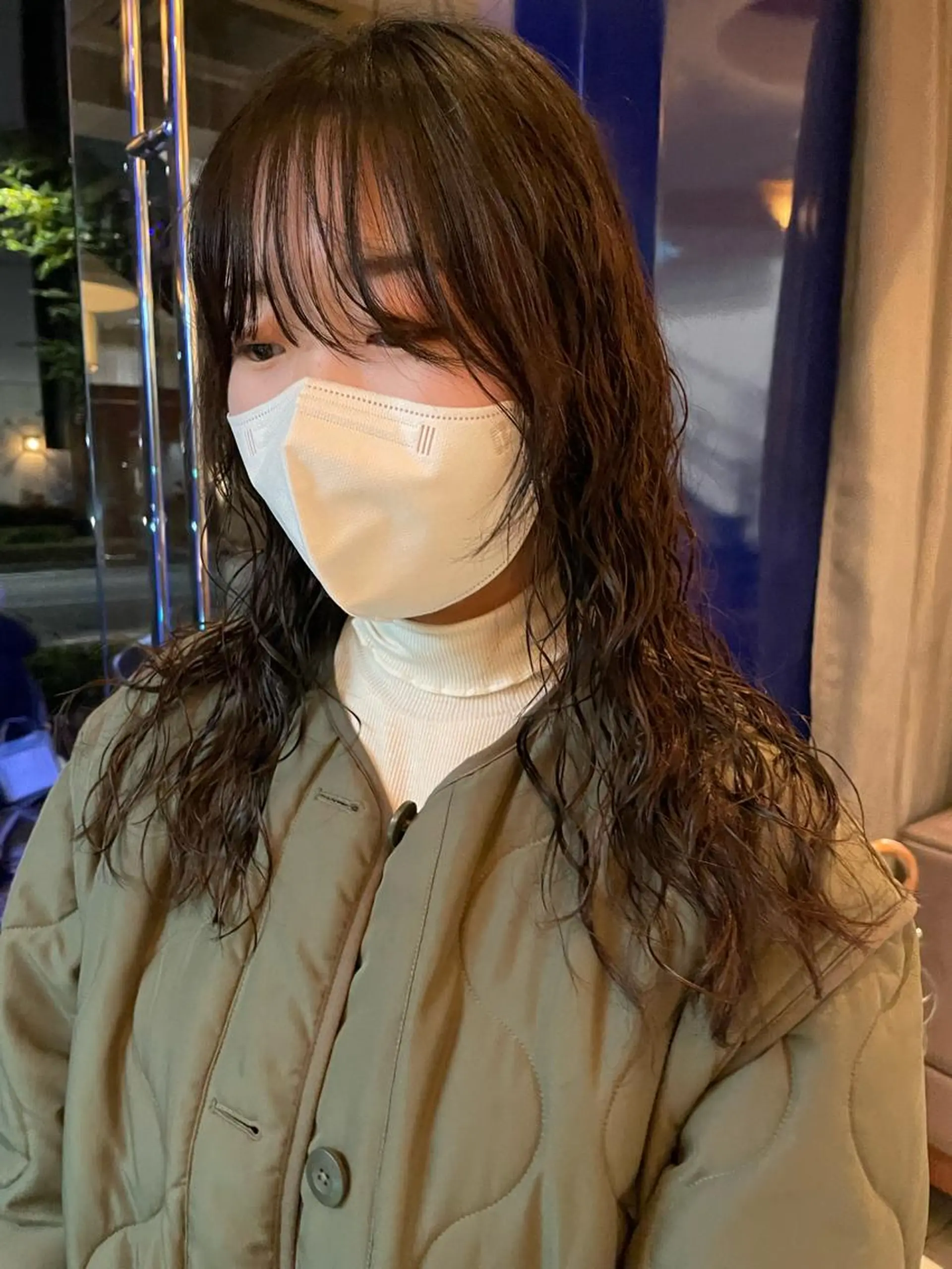 ミディアム パーマ tomo🍒パーマ ハイトーン似合わせのヘアスタイル