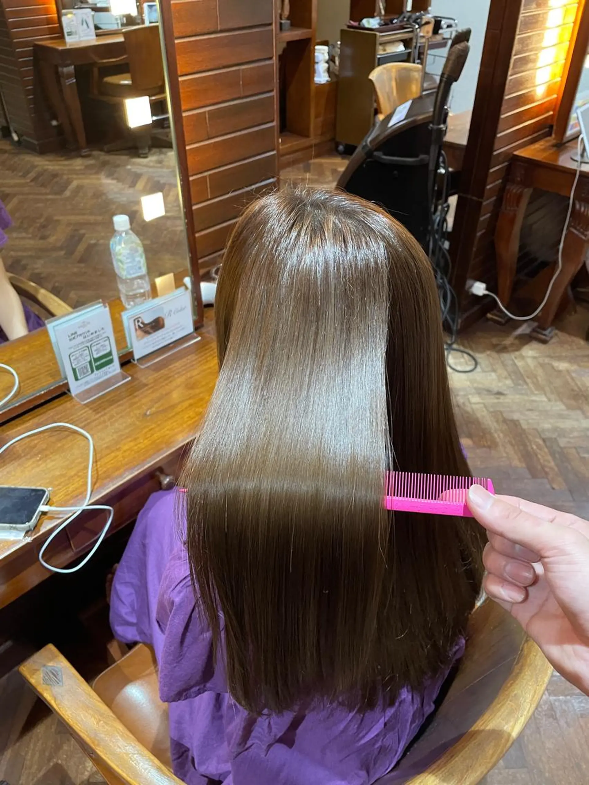 セミロング くせ毛 酸性ストレート stylist YUTOのヘアスタイル