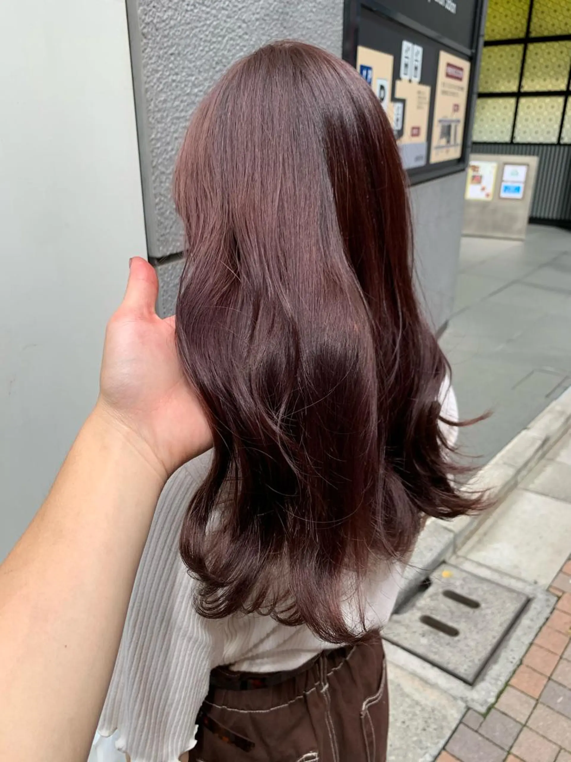 ロング ヘアカラー トリートメント ヘアセット レイヤー専門家 ダブルカラー修のヘアスタイル