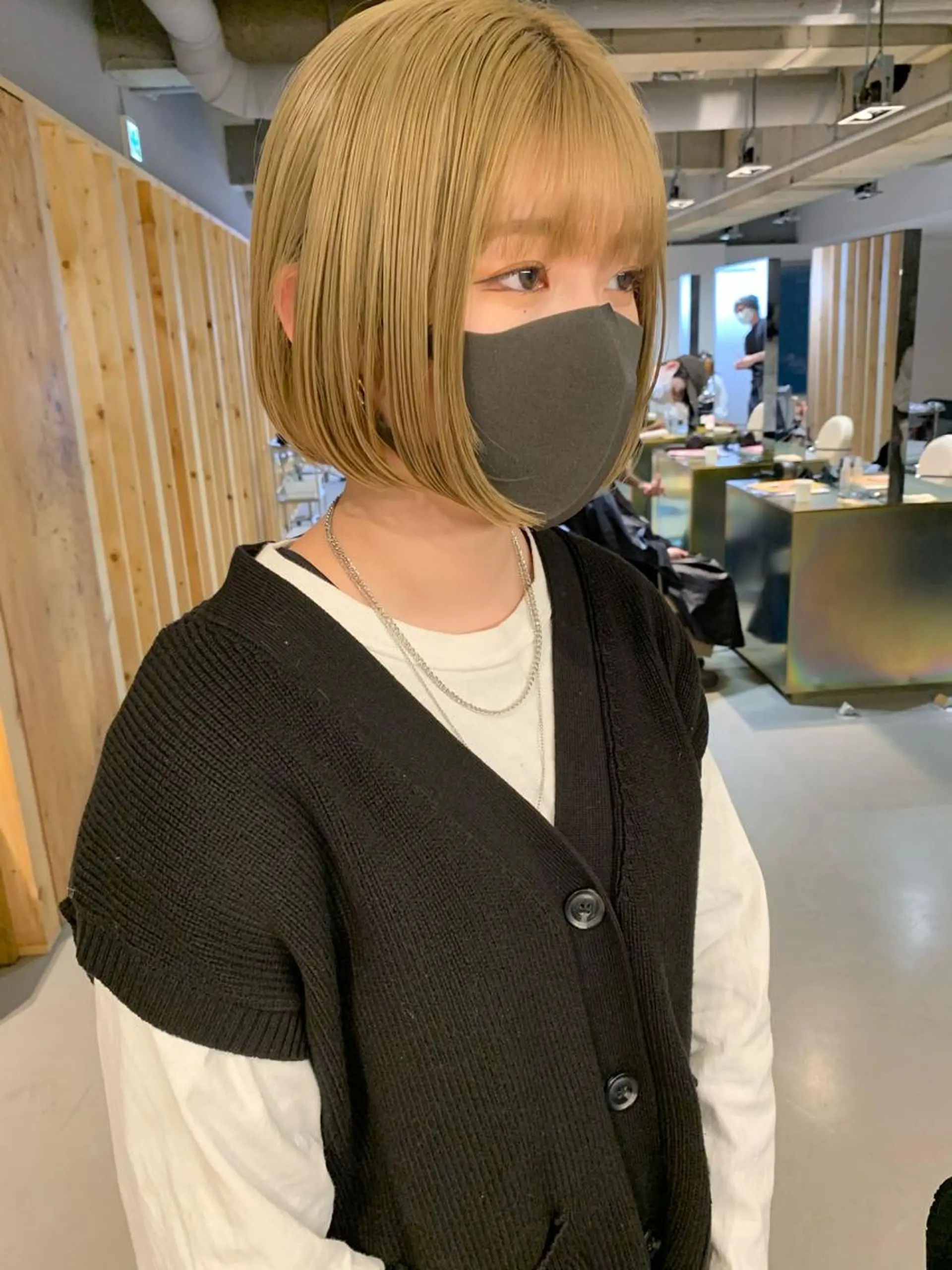 ショート カラー ハイトーンカラー ボブ カット ヘアカラー トリートメント tension 【テンション】のヘアスタイル