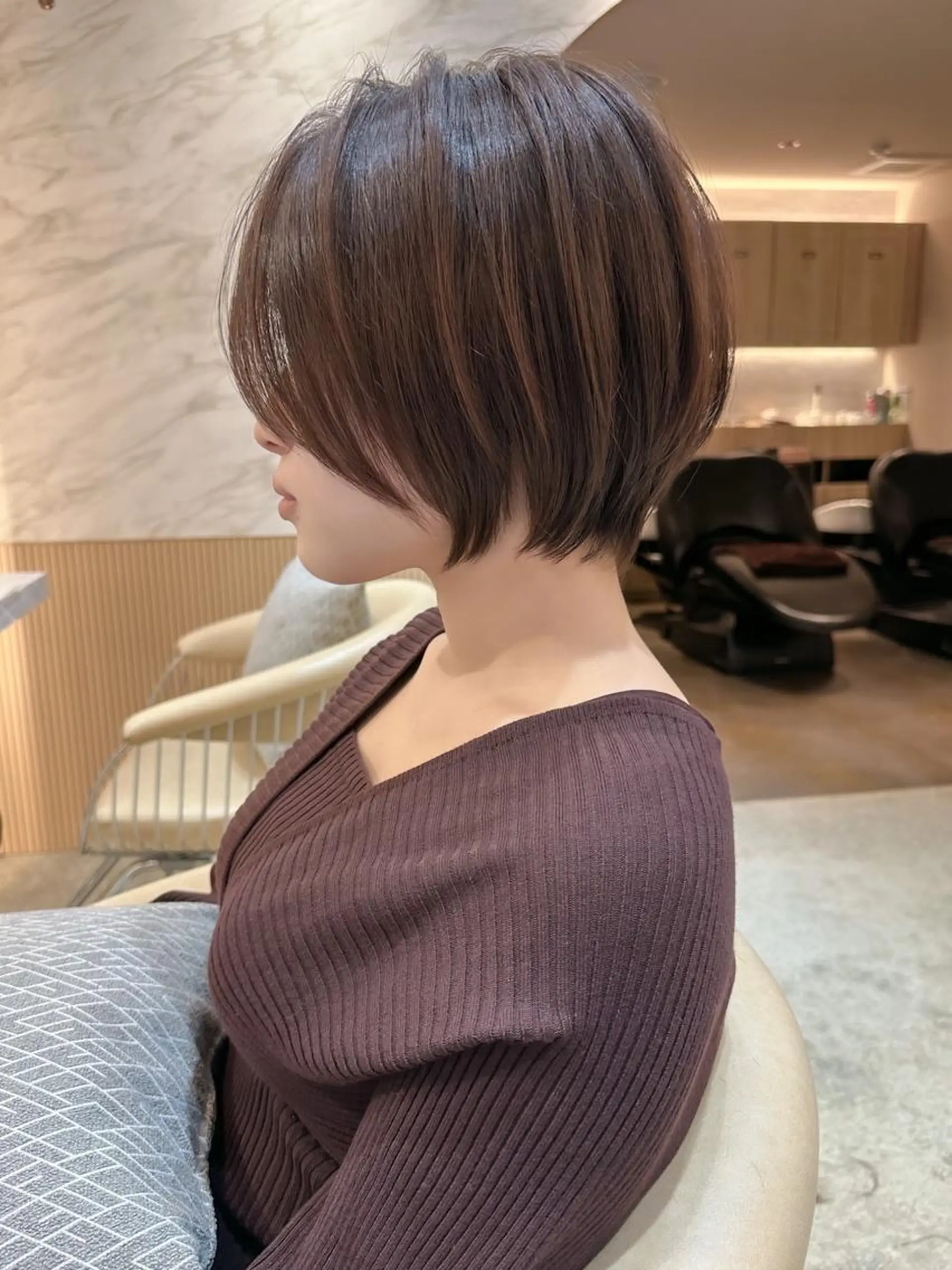 ショート カラー カット ヘアカラー トリートメント ボブ/ショート/ 縮毛矯正⚜️工藤昴のヘアスタイル