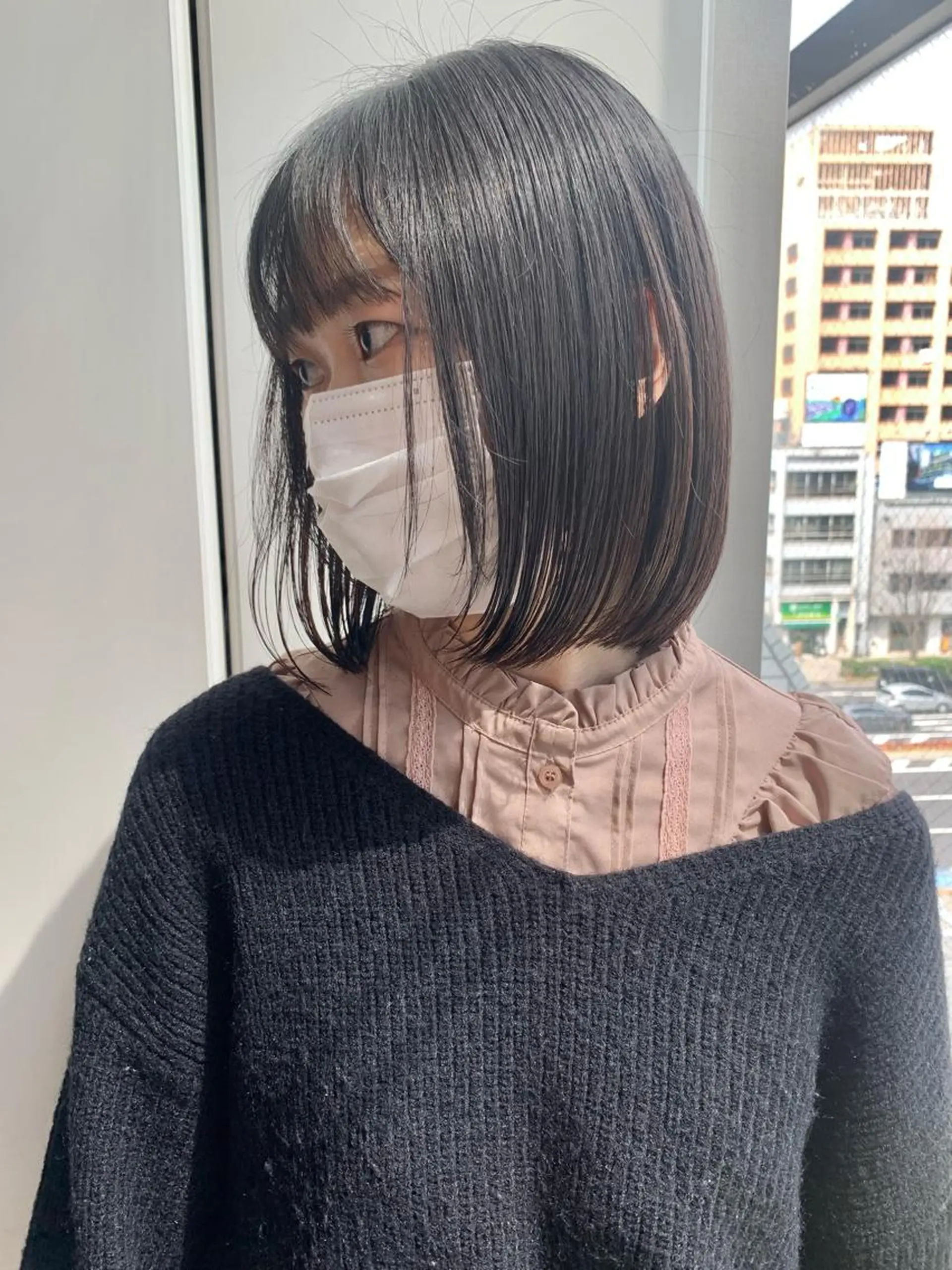 ショート カラー ボブ カット ヘアカラー 🦕ぷつっとボブ🦕 🦕原宿🦕りょうたのヘアスタイル