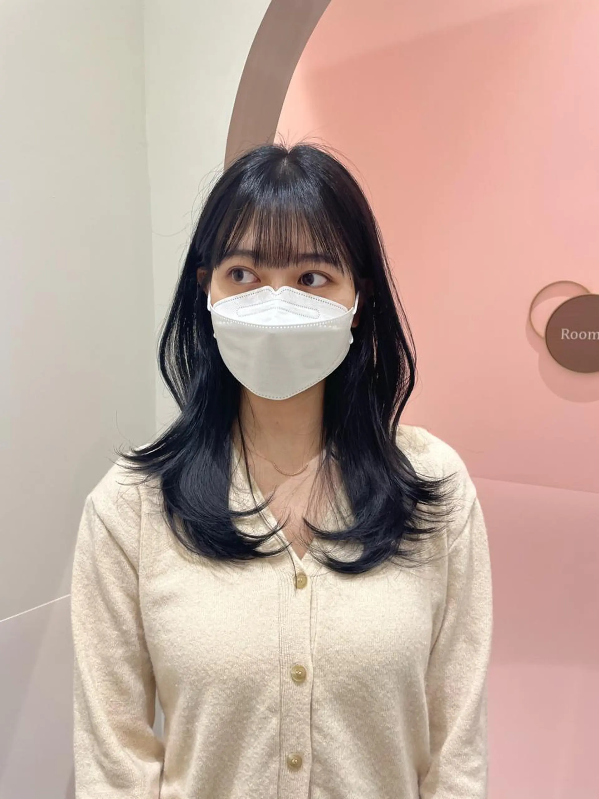 セミロング ハイレイヤー 韓国風ヘア レイヤーカット カット ヘアカラー トリートメント ❤︎︎韓国ヘア❤︎︎ 𝑺𝒉𝒊𝒉𝒐のヘアスタイル