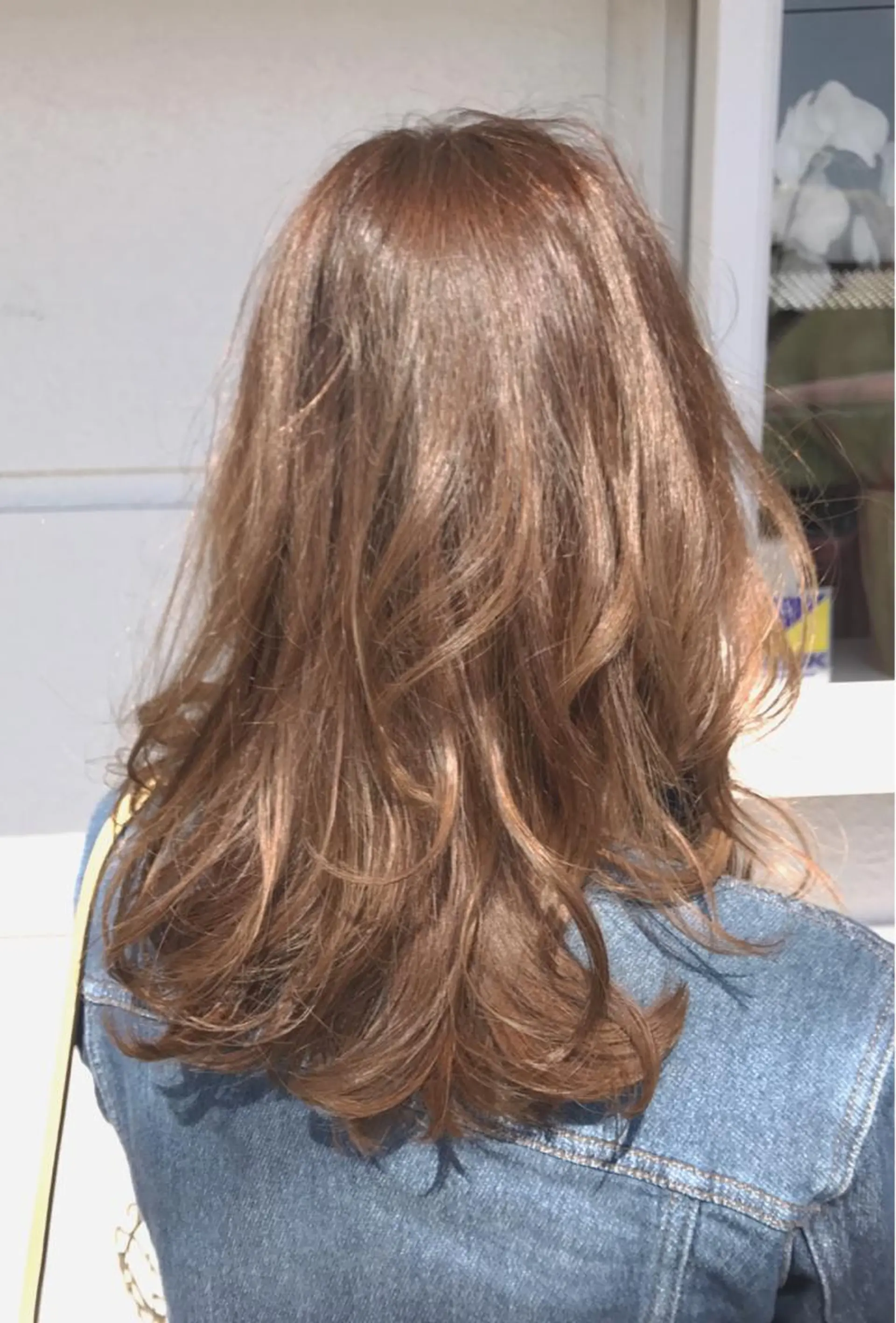 セミロング カラー レイヤーカット匠 イソザキノリユキのヘアスタイル