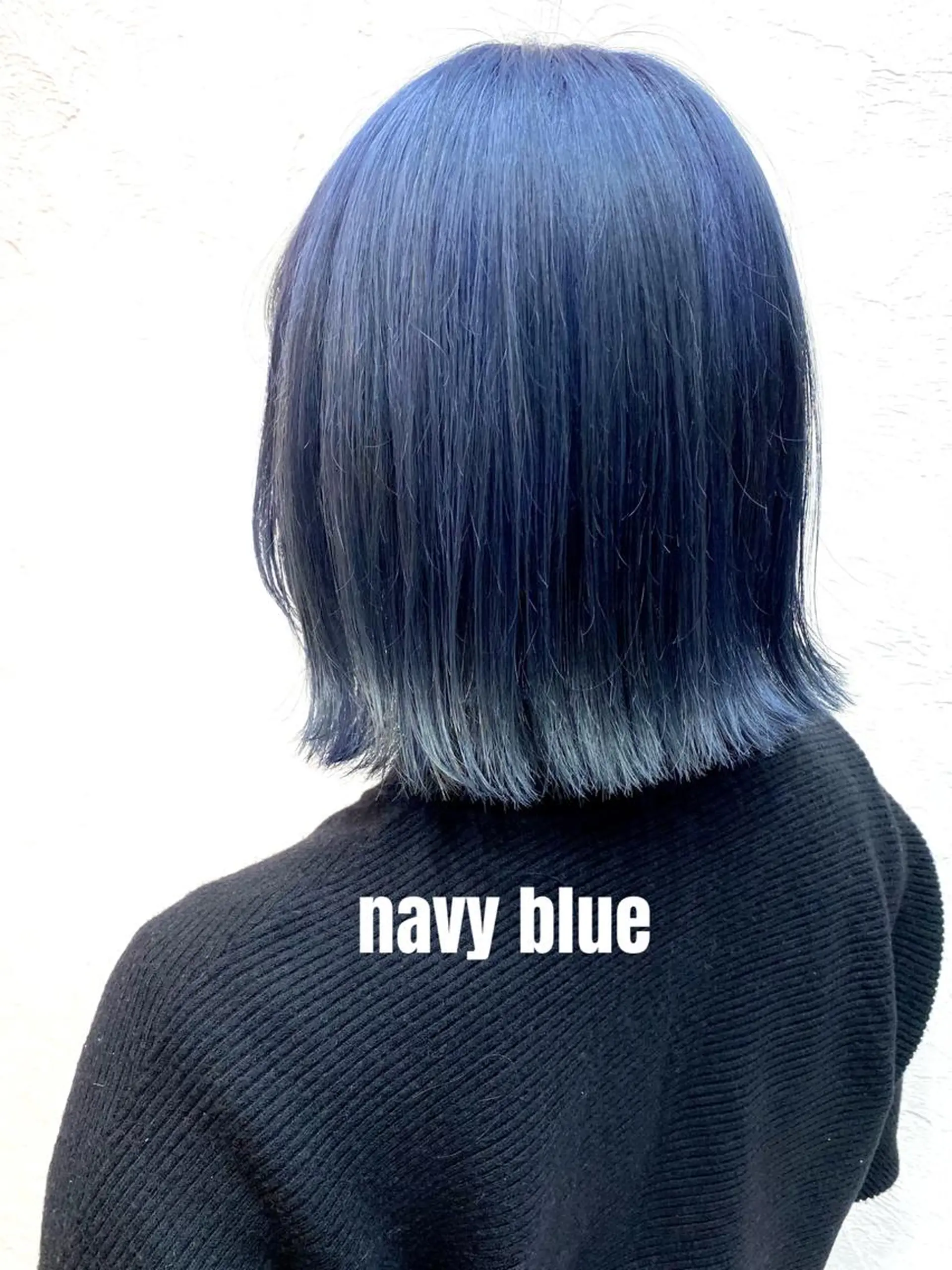 ショート カラー ブリーチ ブルーカラー ケアブリーチ ネイビーカラー 中田 敏明のヘアスタイル