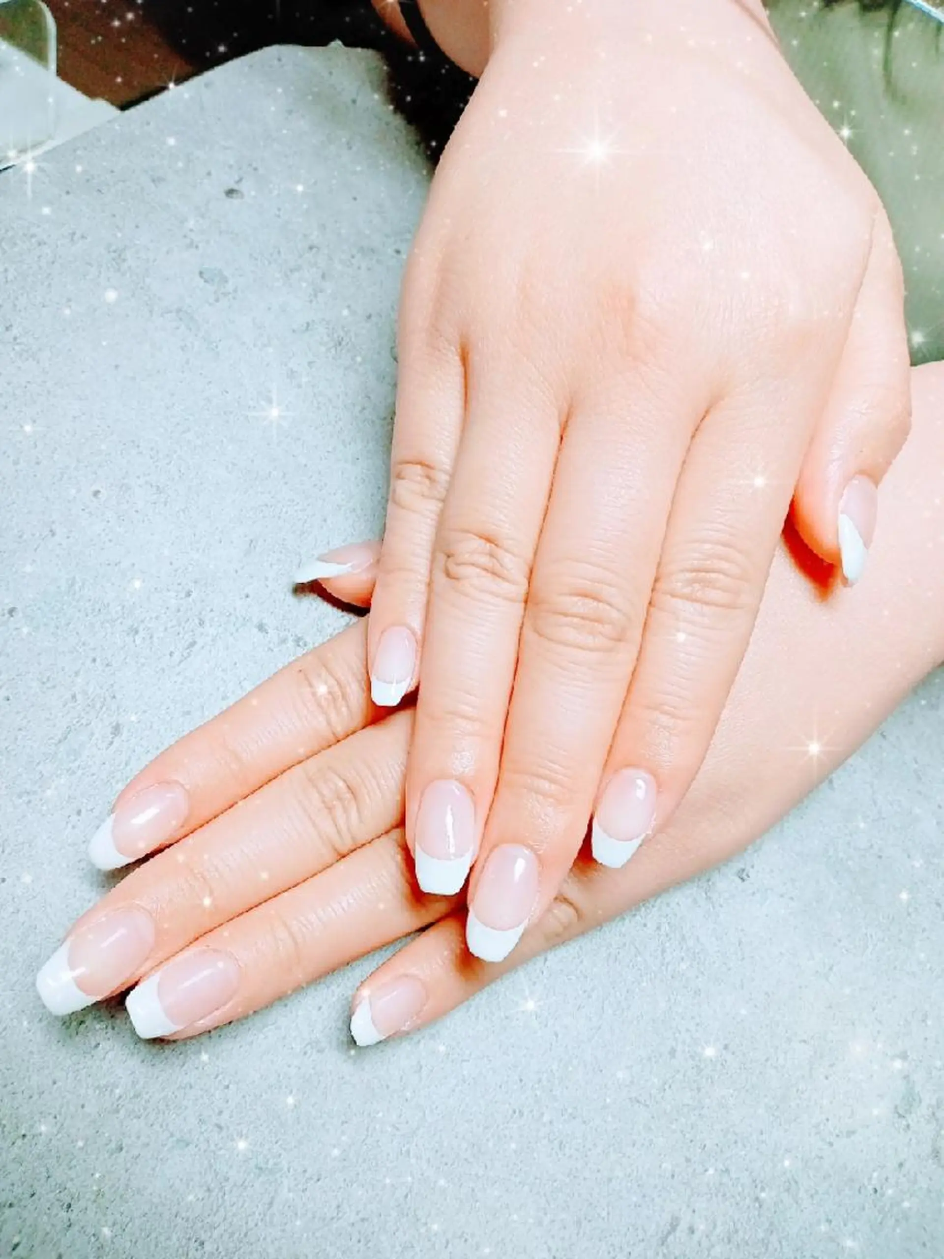 ネイル フレンチネイル ハンドネイル flure de neige yukiのネイルデザイン