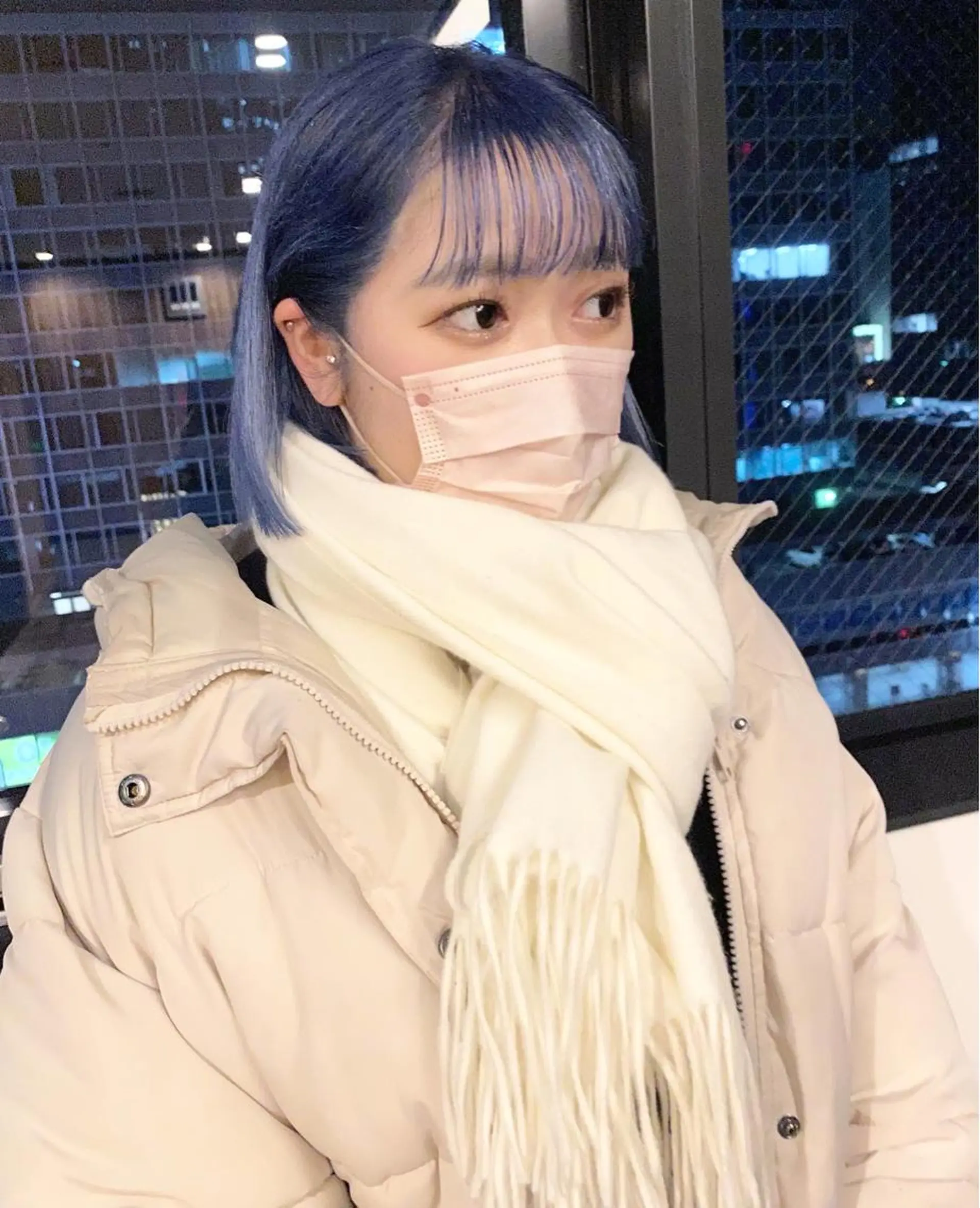 ショート カラー パーマ ヘアアレンジ 髪と音処　マトぺ所属・デザインカラー/ボブ ブリーチカラー/ユリのヘアスタイル