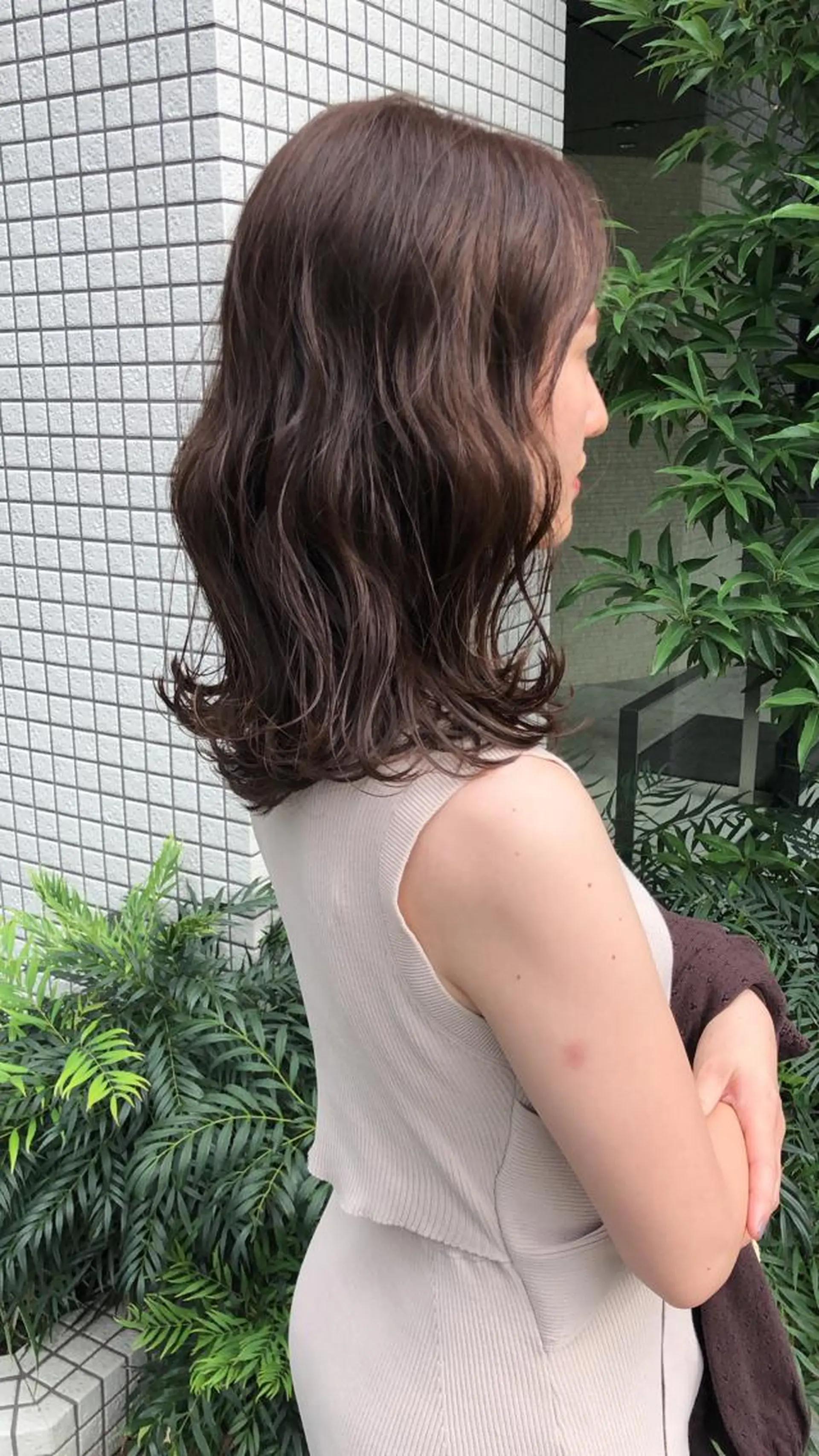 ミディアム ミディアムパーマ 外国人風カラー ハイライト レイヤーカット 縮毛矯正 ショート職人 美容師【KENTA】のヘアスタイル